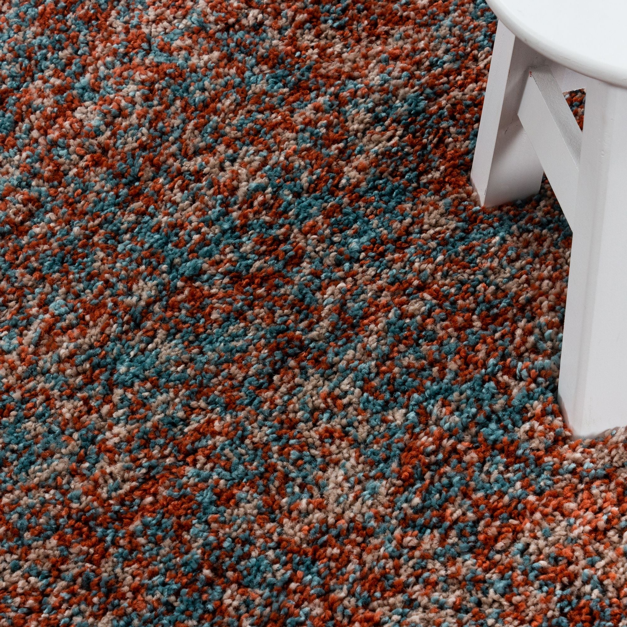 Oranje Laagpolig Vloerkleed Omid Misty Elegance Collection.