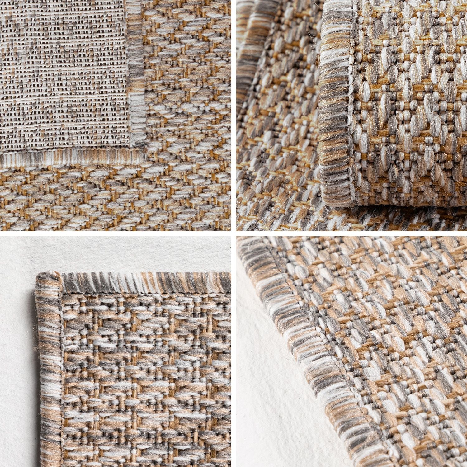 Beige Tapijt Laagpolig Vloerkleed Omid All-Season Solids
