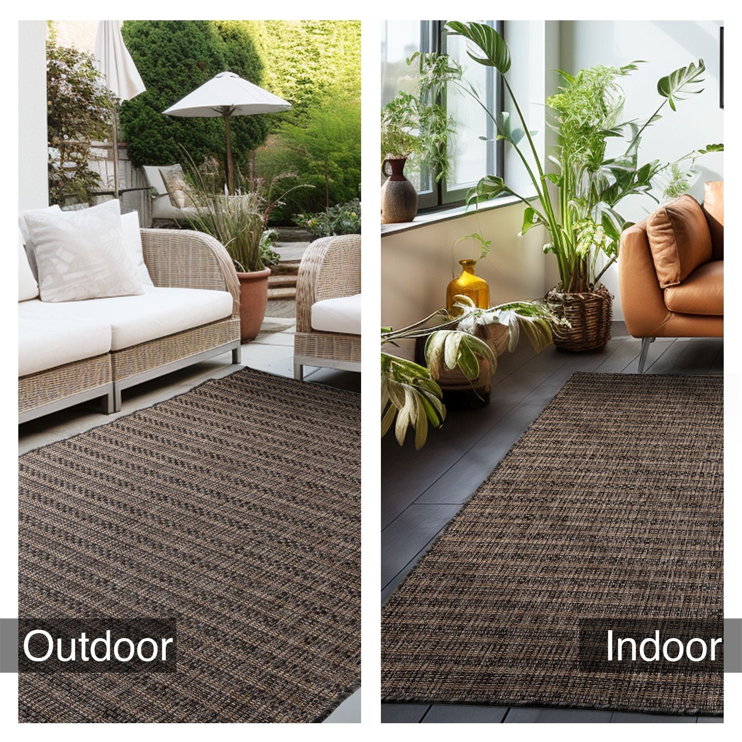 Zwart Tapijt Laagpolig Vloerkleed Omid All-Season Solids