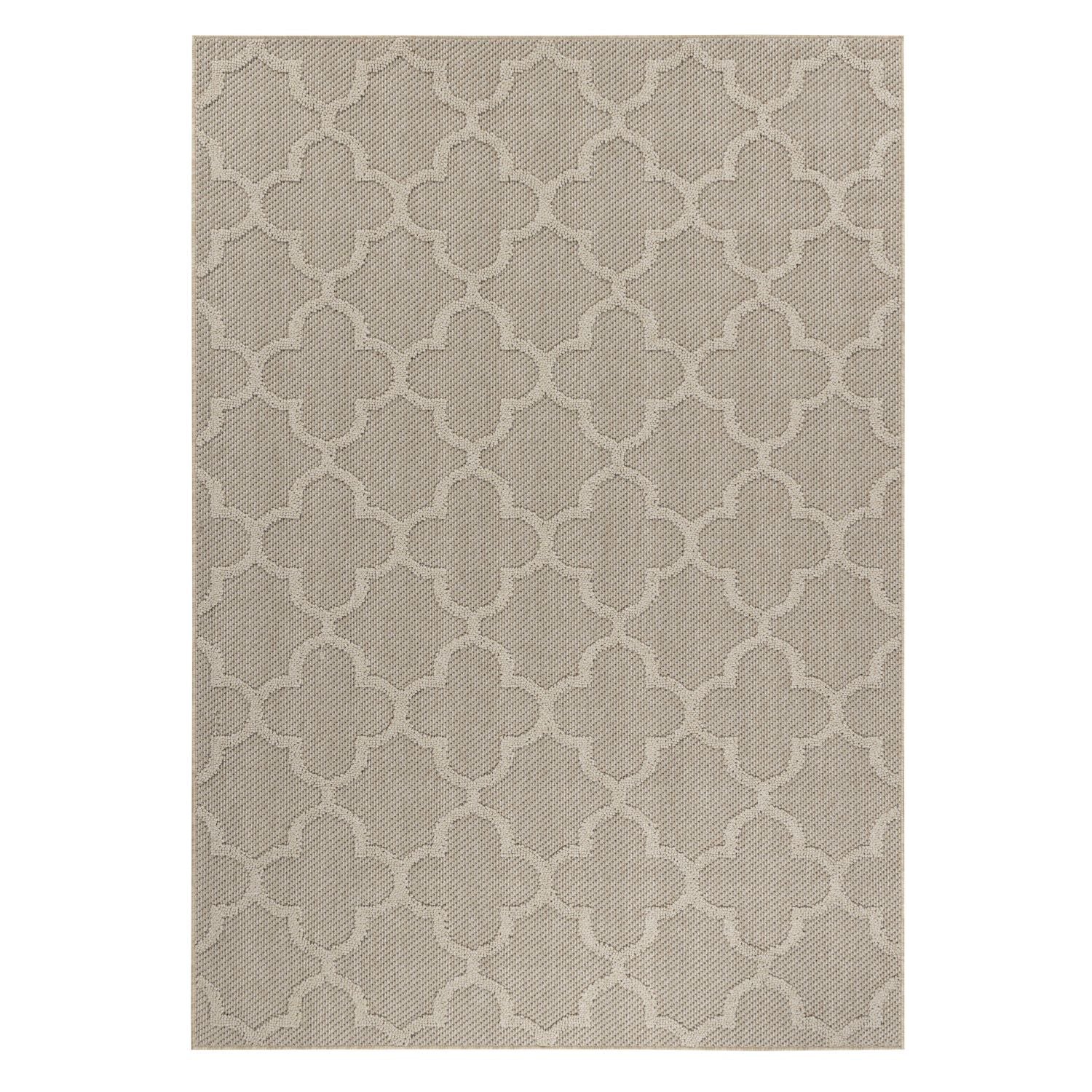 Beige Tapijt Laagpolig Vloerkleed Omid Chic Impressions Rugs