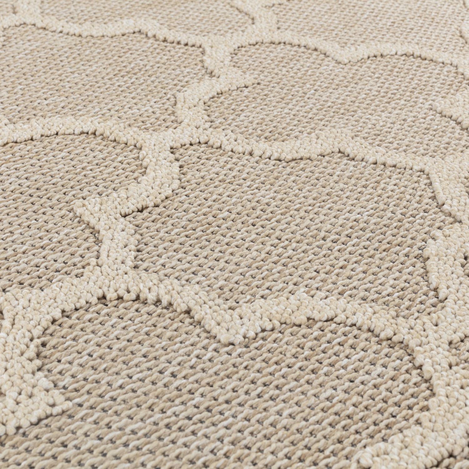 Beige Tapijt Laagpolig Vloerkleed Omid Chic Impressions Rugs