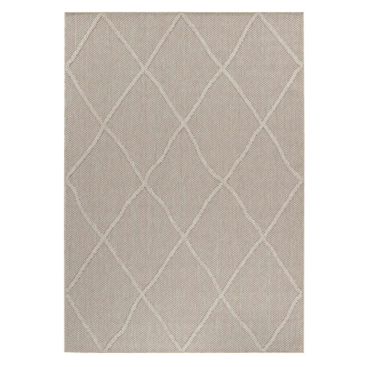 Beige Tapijt Laagpolig Vloerkleed Omid Chic Impressions Rugs