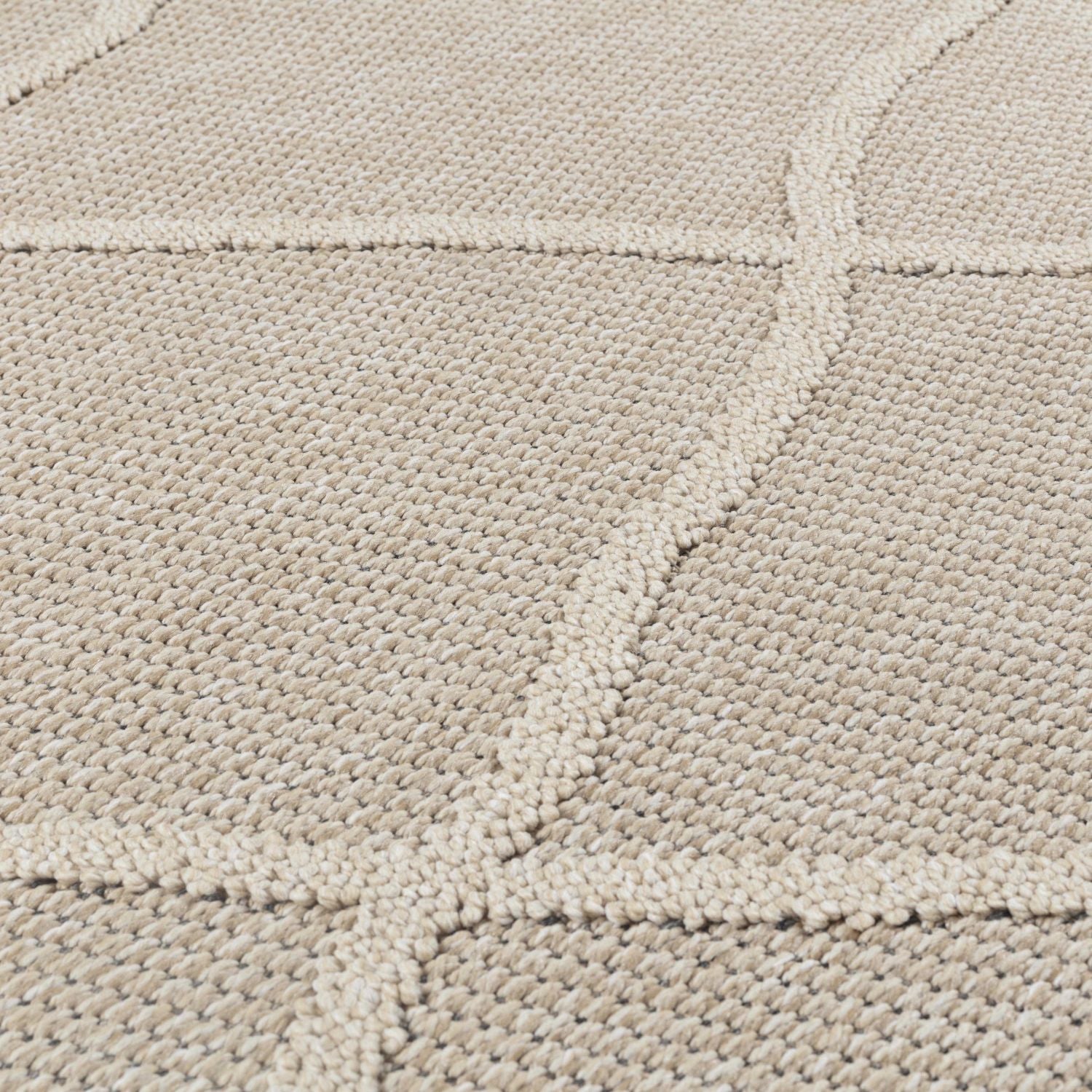 Beige Tapijt Laagpolig Vloerkleed Omid Chic Impressions Rugs