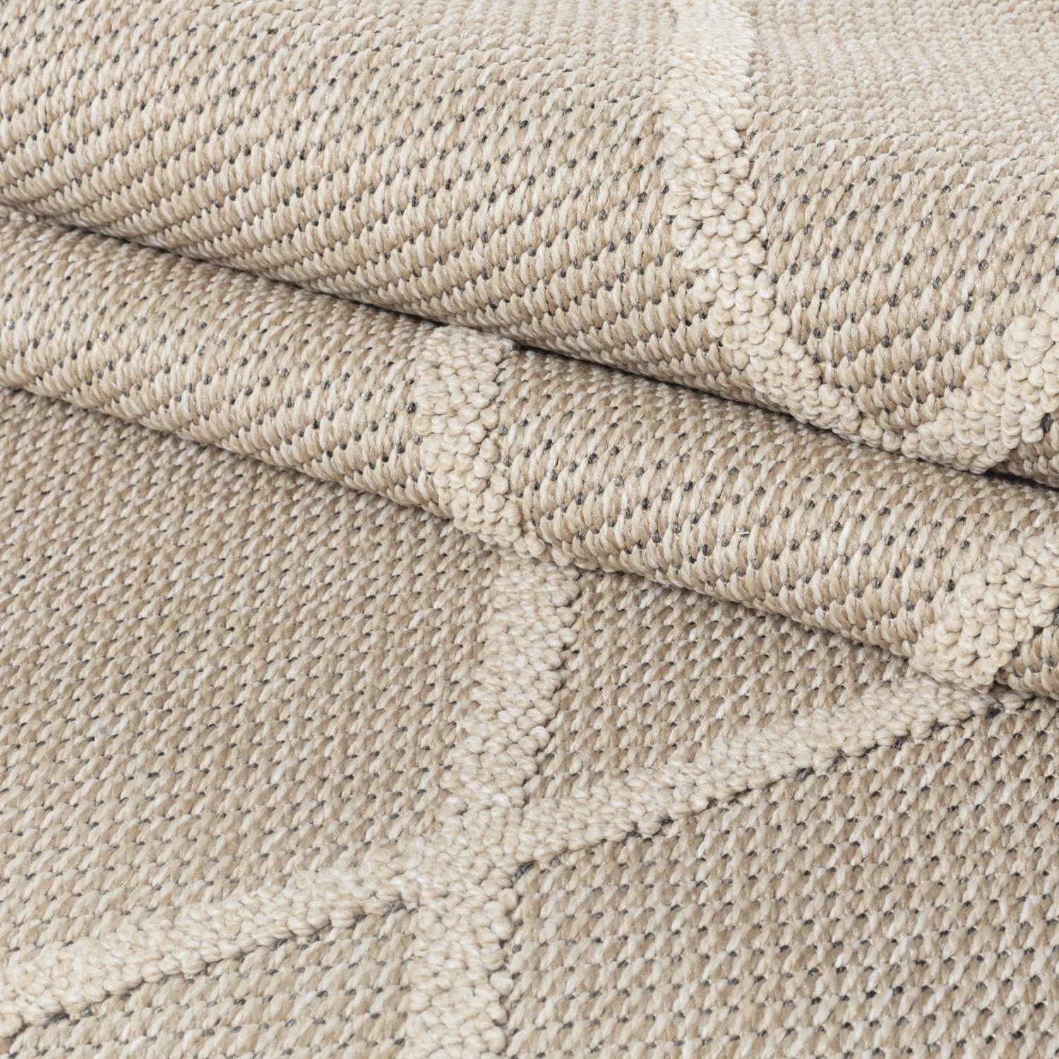 Beige Tapijt Laagpolig Vloerkleed Omid Chic Impressions Rugs
