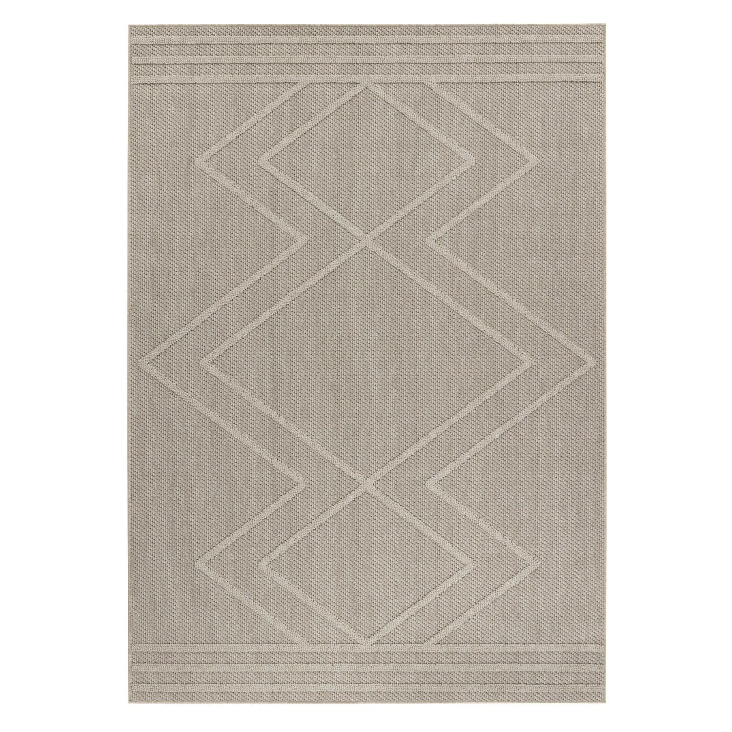 Beige Tapijt Laagpolig Vloerkleed Omid Chic Impressions Rugs