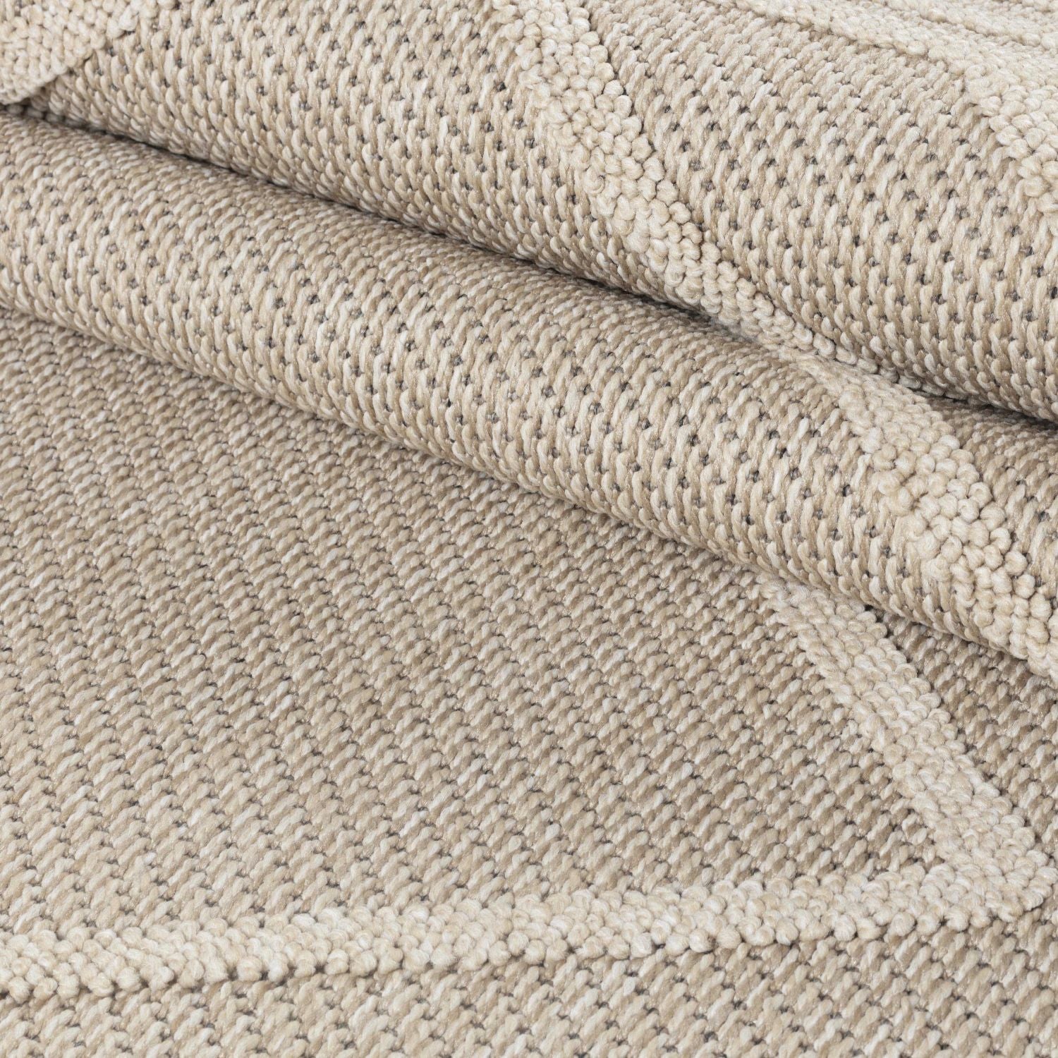 Beige Tapijt Laagpolig Vloerkleed Omid Chic Impressions Rugs