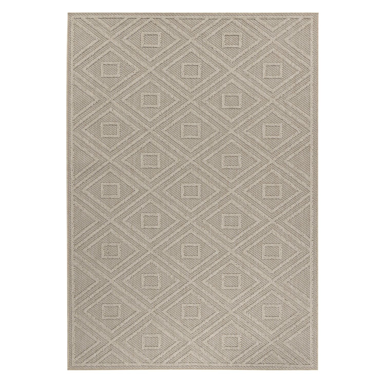 Beige Tapijt Laagpolig Vloerkleed Omid Chic Impressions Rugs