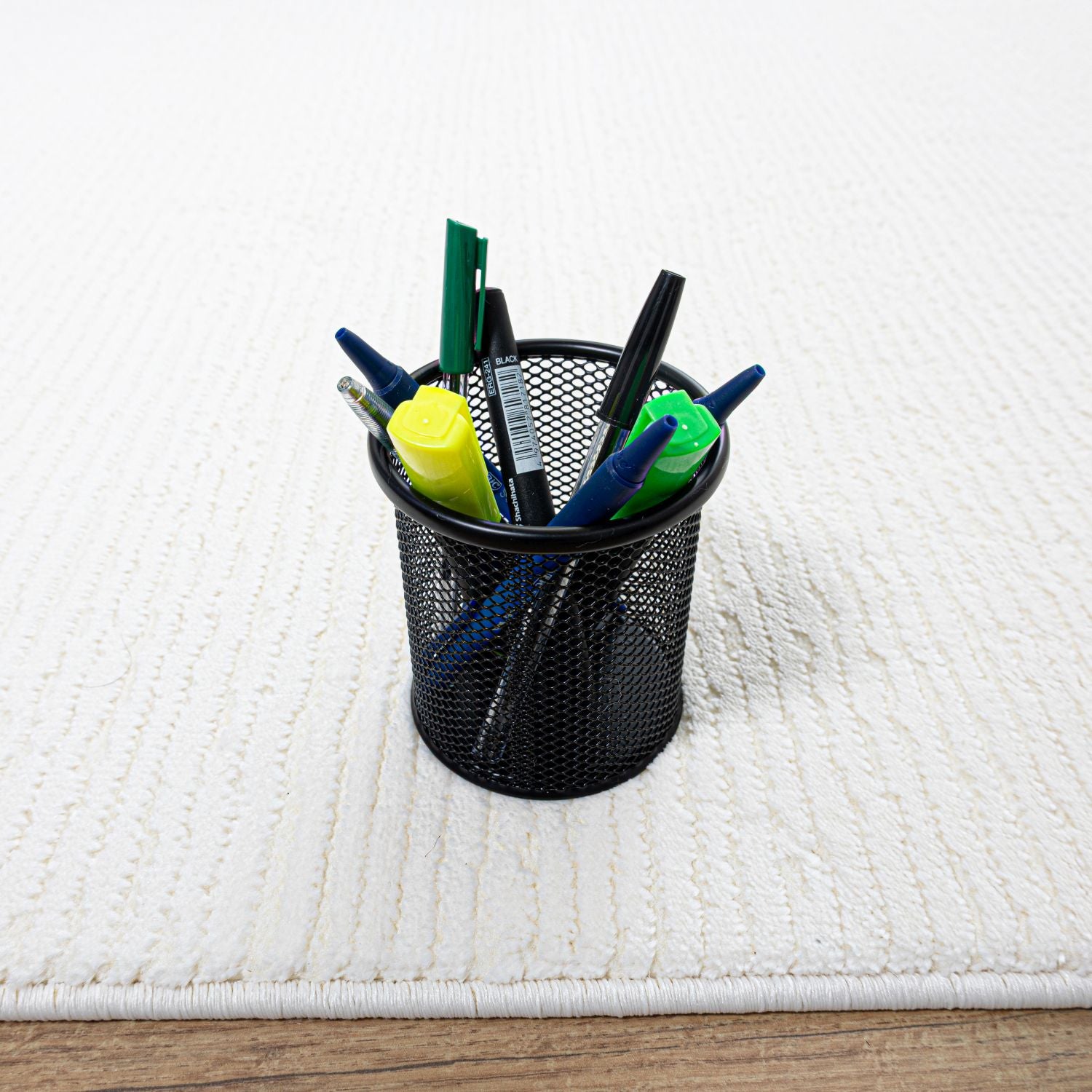 Crème Tapijt Laagpolig Vloerkleed Omid MonoLux