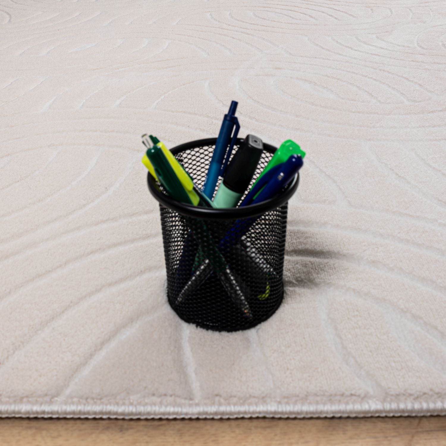 Crème Tapijt Wasbaar Laagpolig Vloerkleed met Anti Slip Omid Japandi Stijl Wasbaar op 30° - Omid Carpets