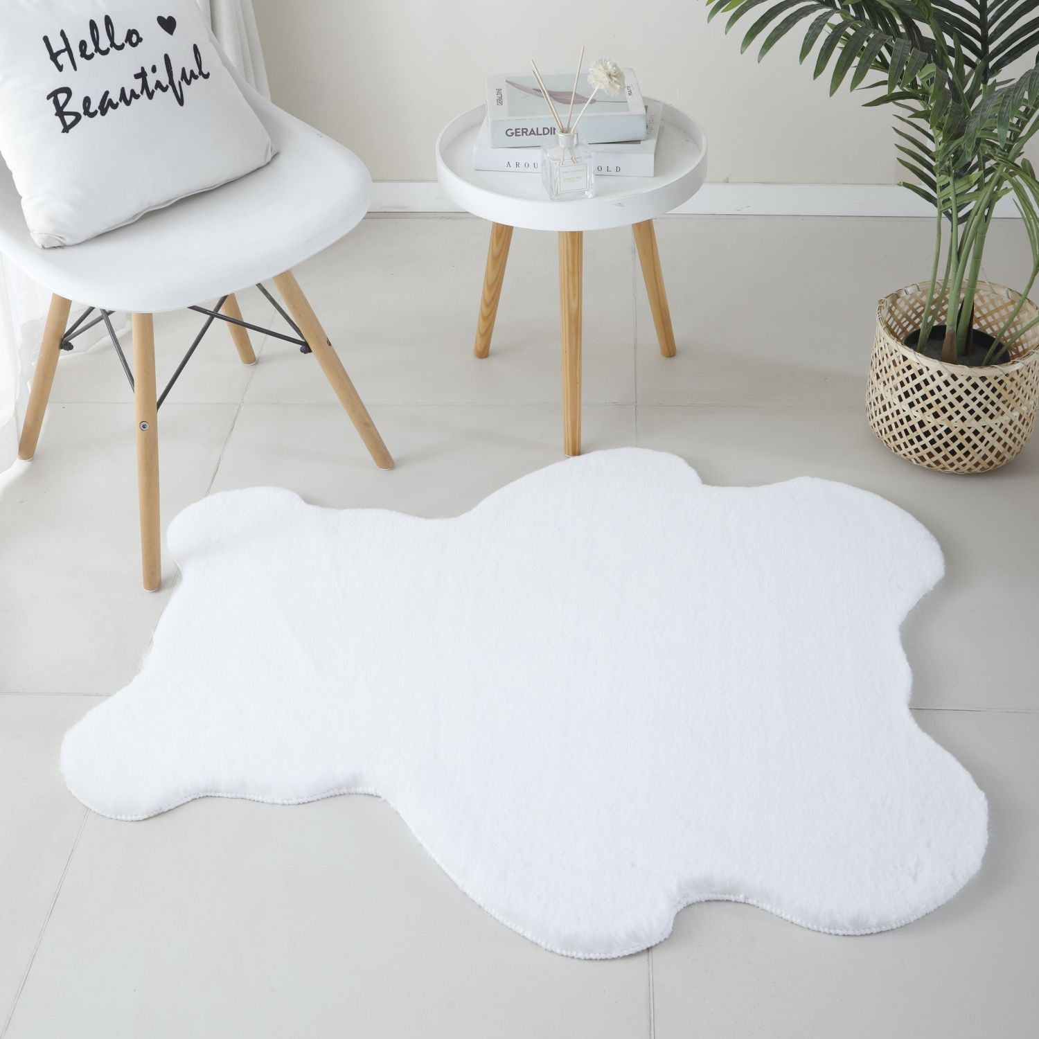 Wit Tapijt Laagpolig Vloerkleed Omid  Playful Fantasy