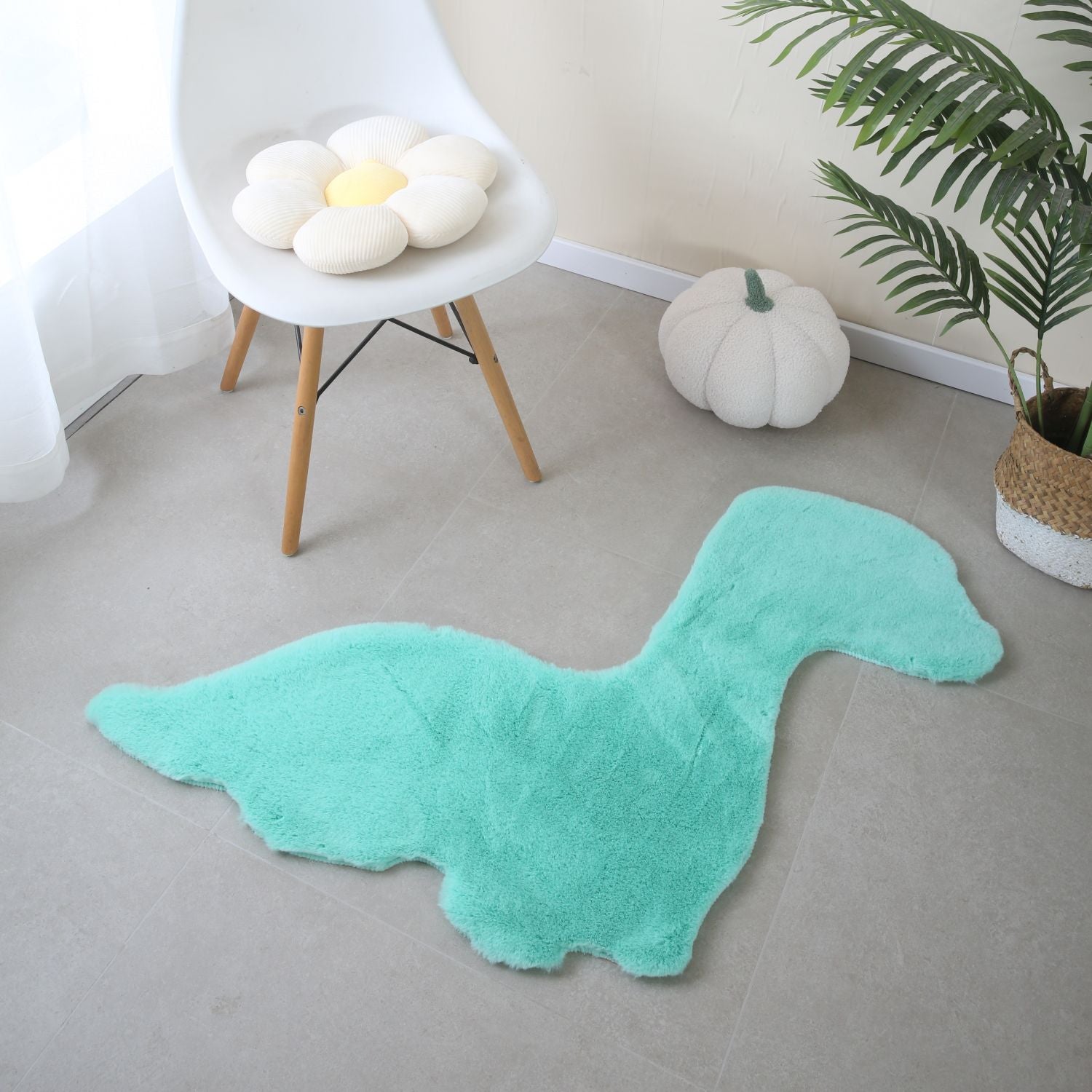 Blauw Tapijt Laagpolig Vloerkleed Omid  Playful Fantasy