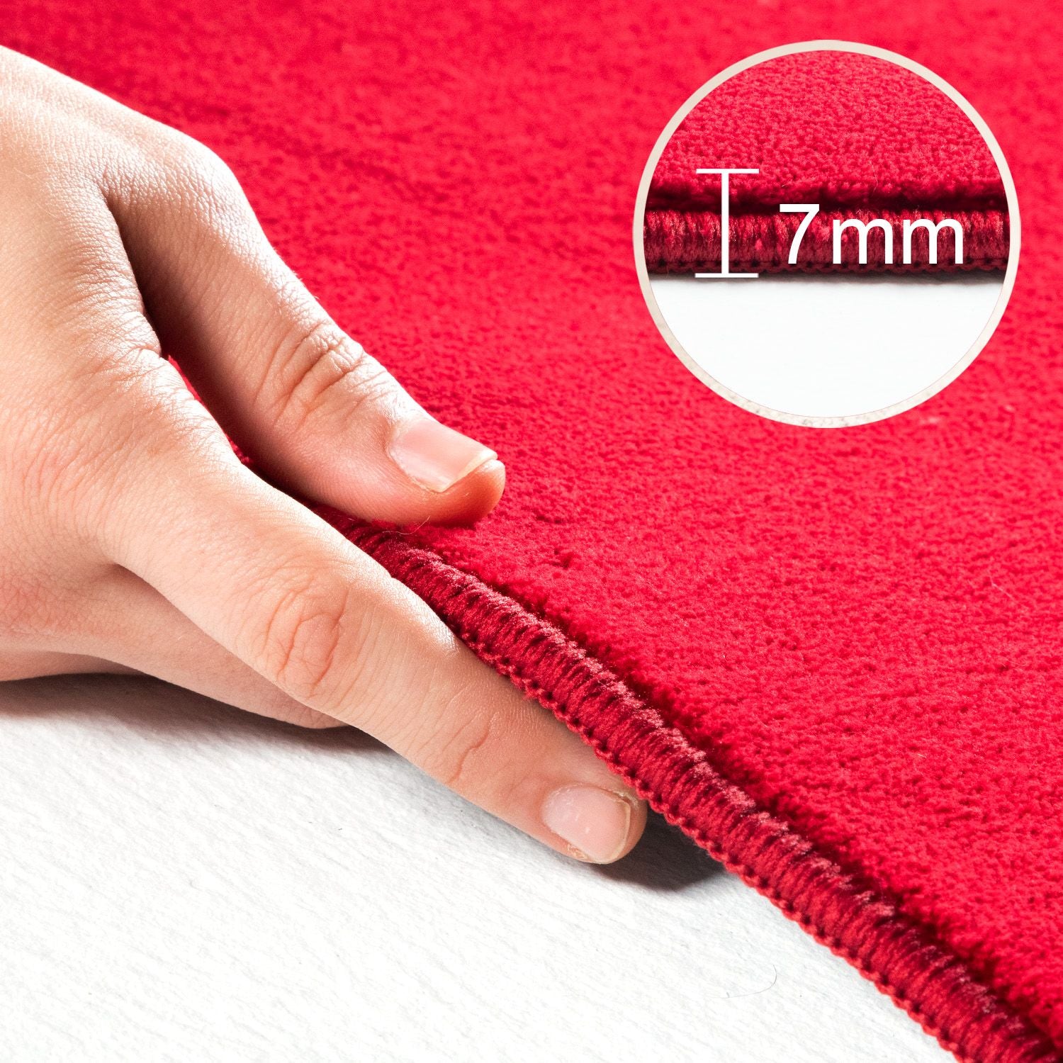 Rood Tapijt Laagpolig Vloerkleed Omid  Simple Serenity