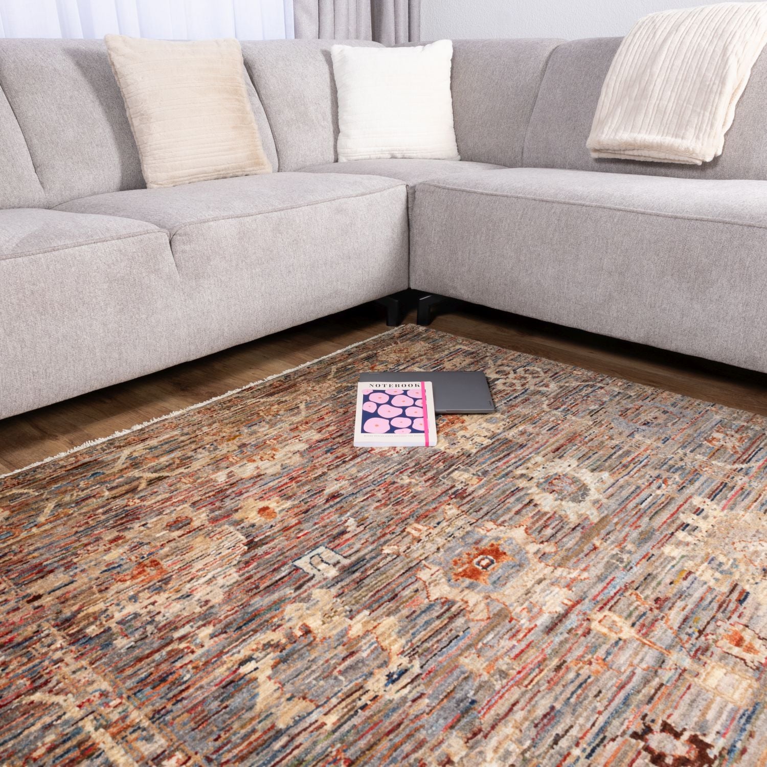 Afghaans Tapijt Laagpolig Handgeknoopt Wollen Vloerkleed - Omid Afghan Wool Luxury 169x233 - Omid Carpets