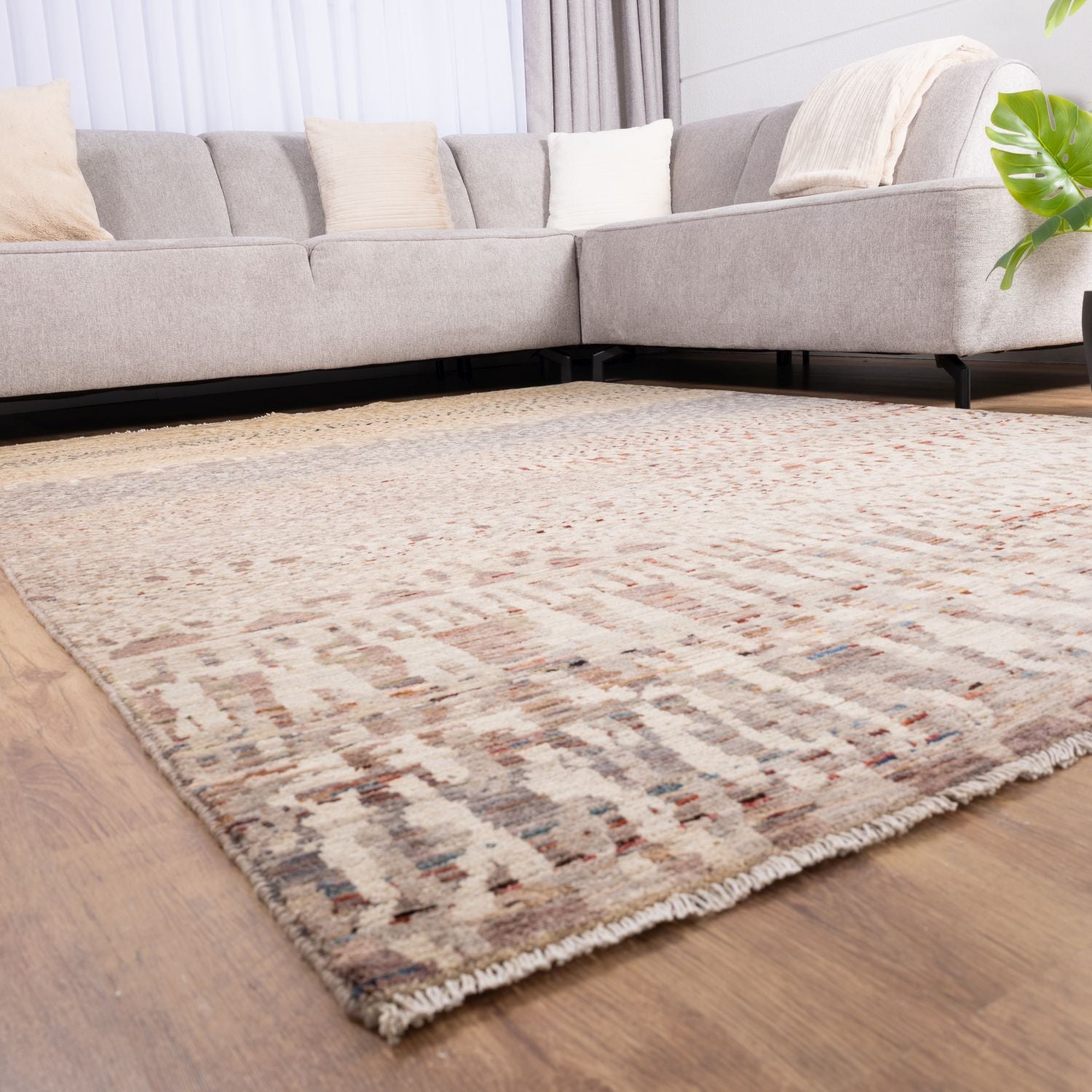 Afghaans Tapijt Laagpolig Handgeknoopt Wollen Vloerkleed - Omid Afghan Wool Luxury 175x239