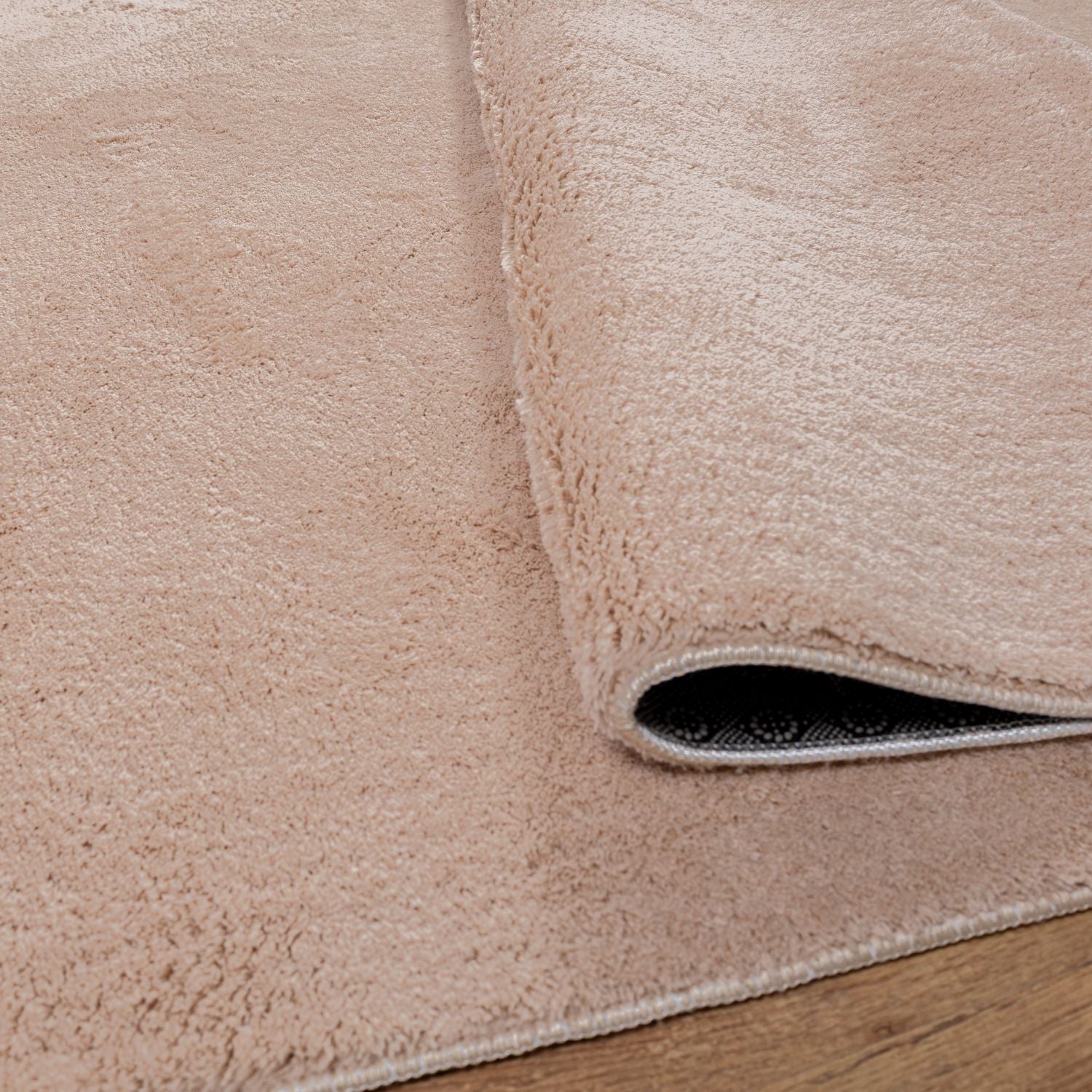 G.Beige Tapijt Wasbaar Laagpolig Vloerkleed met Anti Slip Omid Soft Comfort Wasbaar op 30° - Omid Carpets