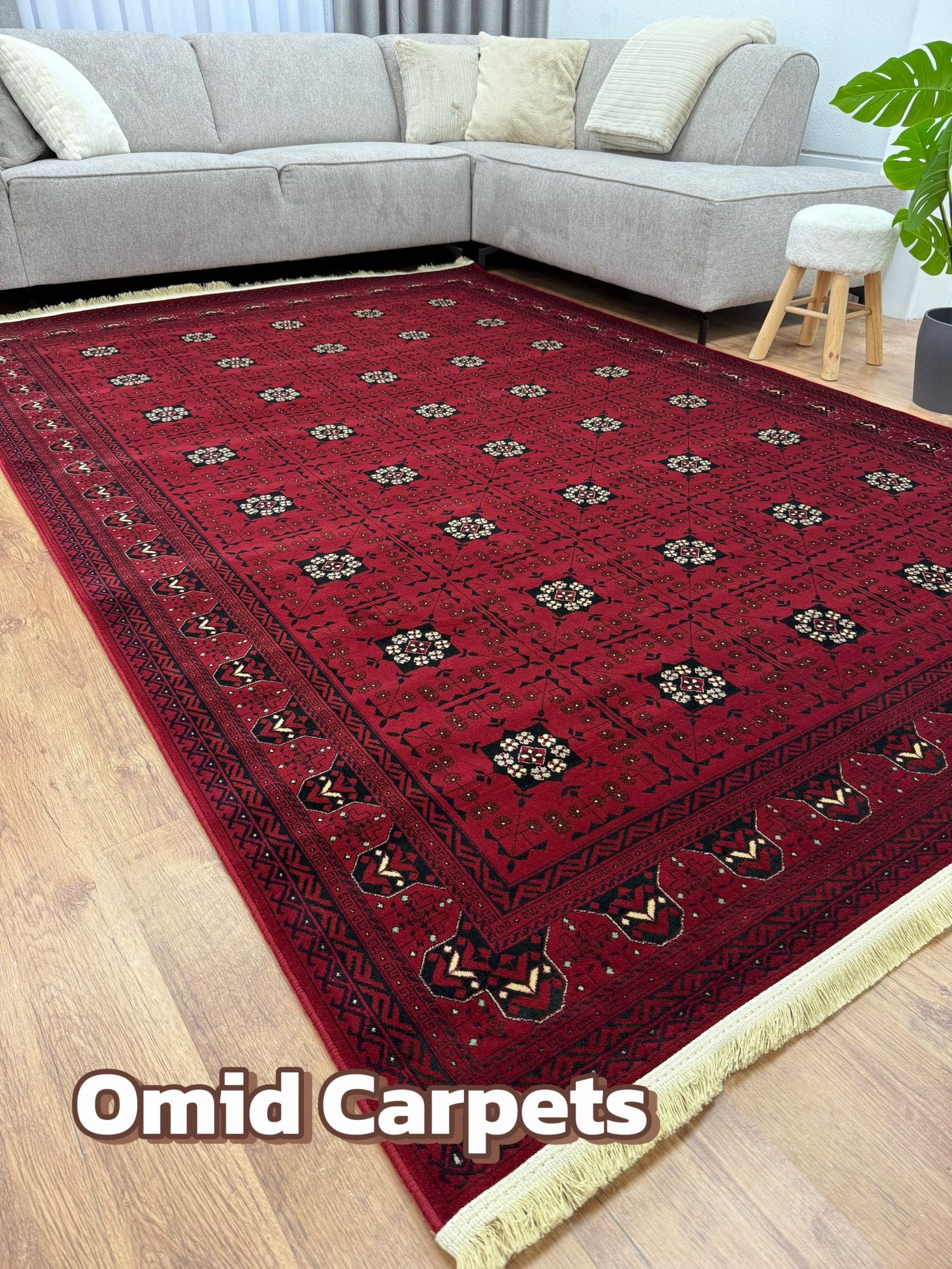 قالین 700 شانه * Rood Tapijt Laagpolig Klassiek Vloerkleed - Omid Premium Classic - 1,5 Miljoen punten/m²