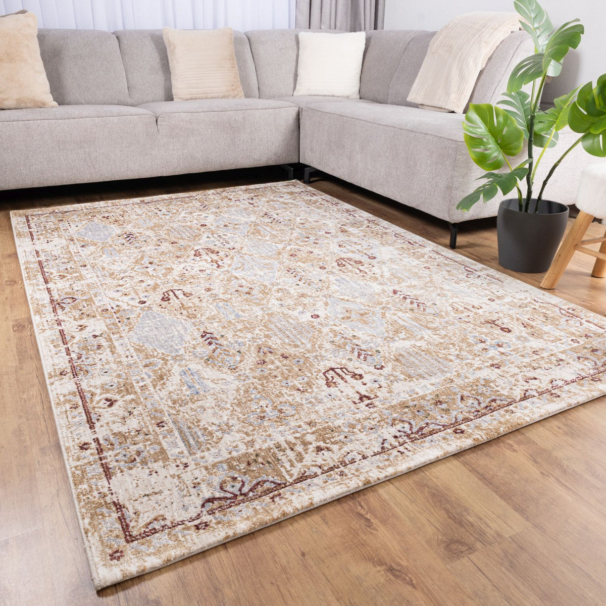Buntes Teppich Kurzflor Teppich Omid Art