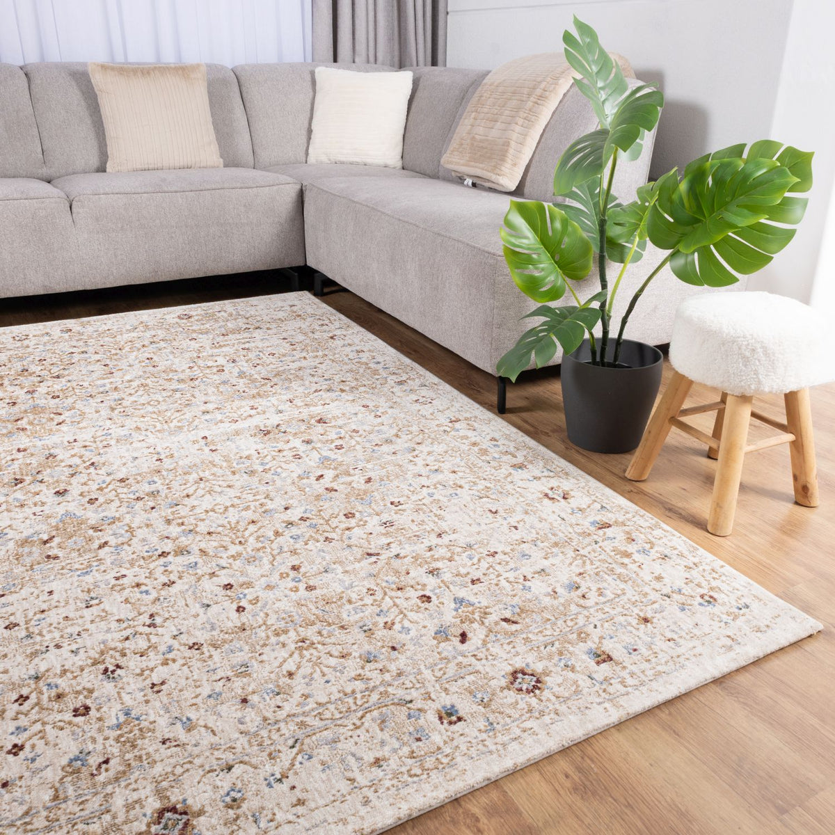 Tapis coloré à poils ras Omid Art