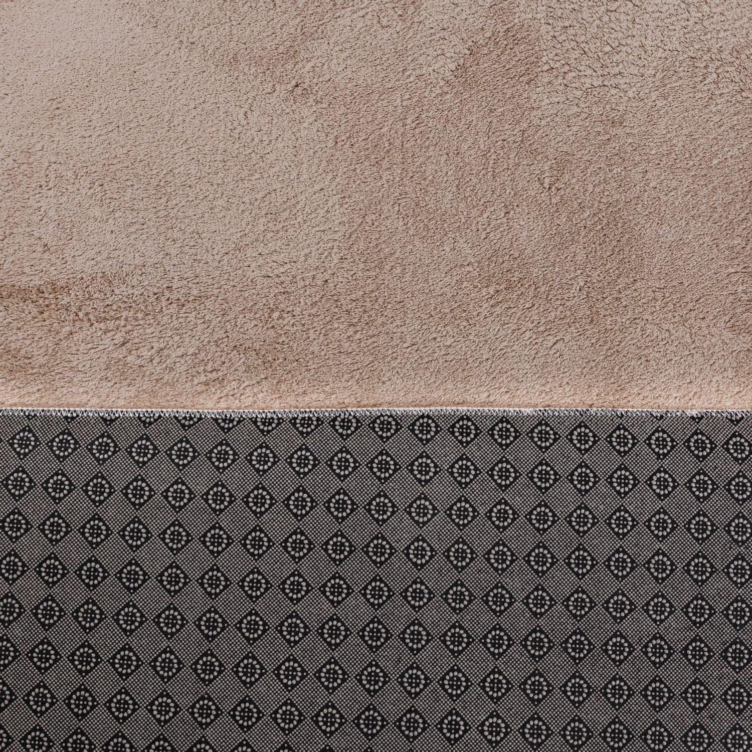 G.Beige Tapijt Wasbaar Laagpolig Vloerkleed met Anti Slip Omid Soft Comfort Wasbaar op 30° - Omid Carpets
