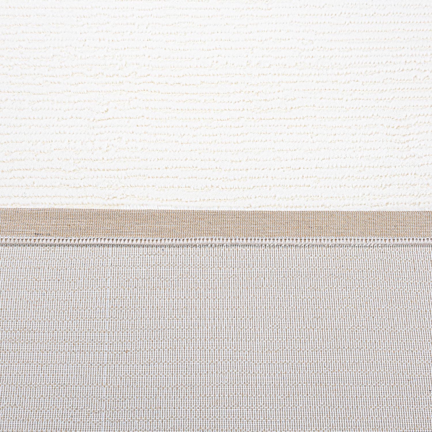 Crème Tapijt Laagpolig Vloerkleed Omid MonoLux