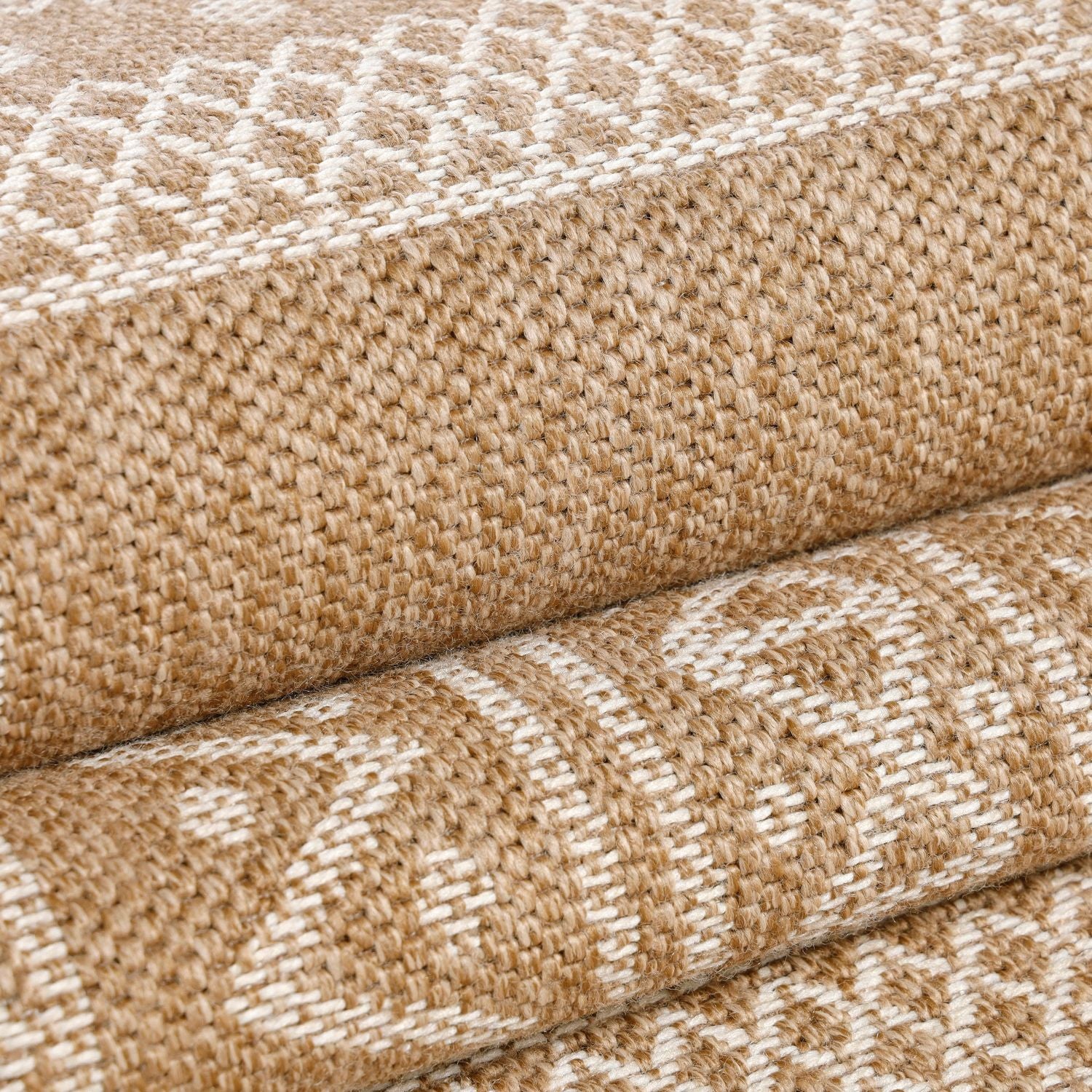 Beige Tapijt Laagpolig Vloerkleed Omid Walnut Charm Collection