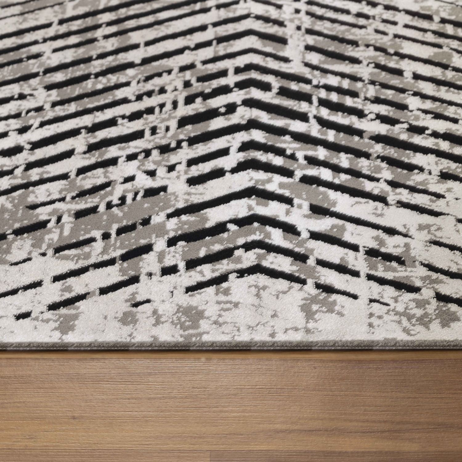 Beige Tapijt Laagpolig Vloerkleed Omid Duotone Delights