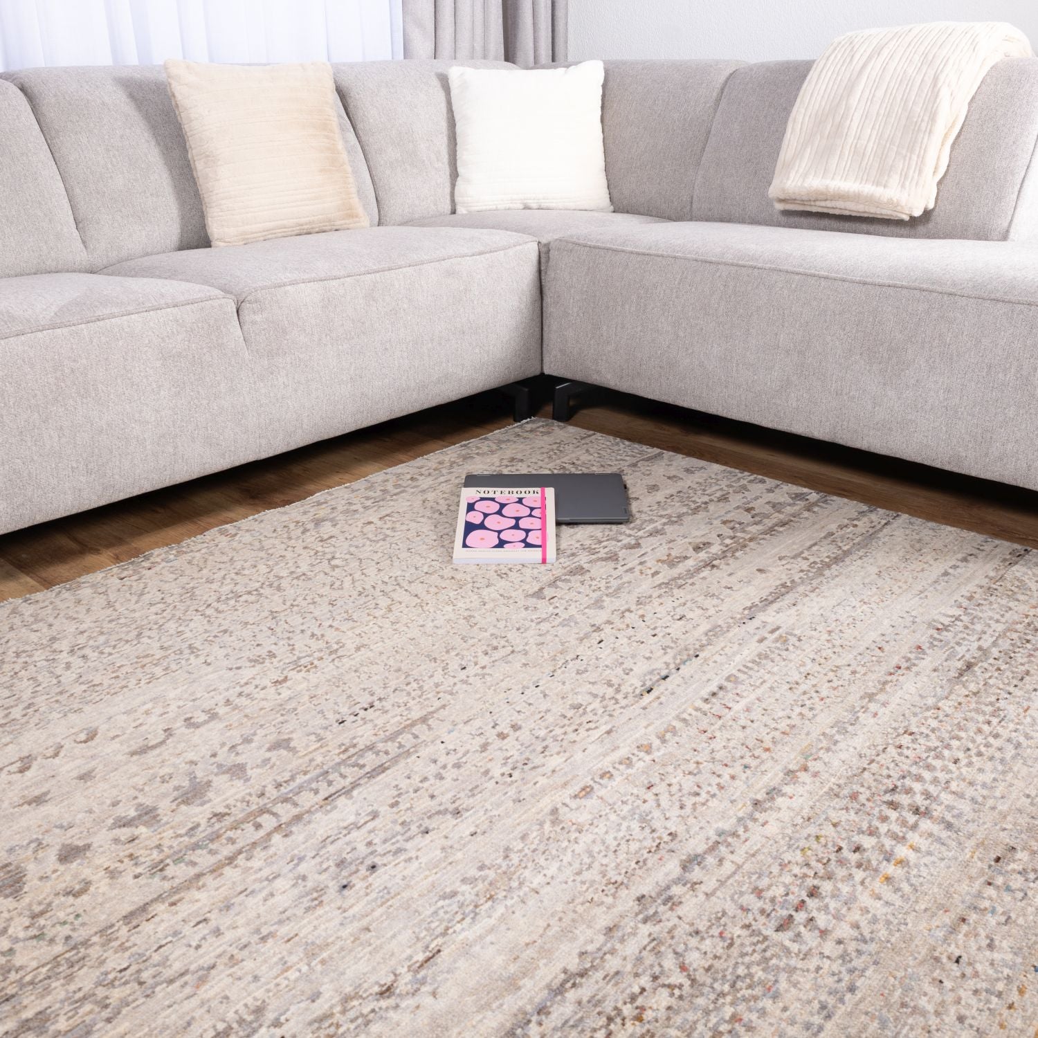 Afghaans Tapijt Laagpolig Handgeknoopt Wollen Vloerkleed - Omid Afghan Wool Luxury 168x241 - Omid Carpets