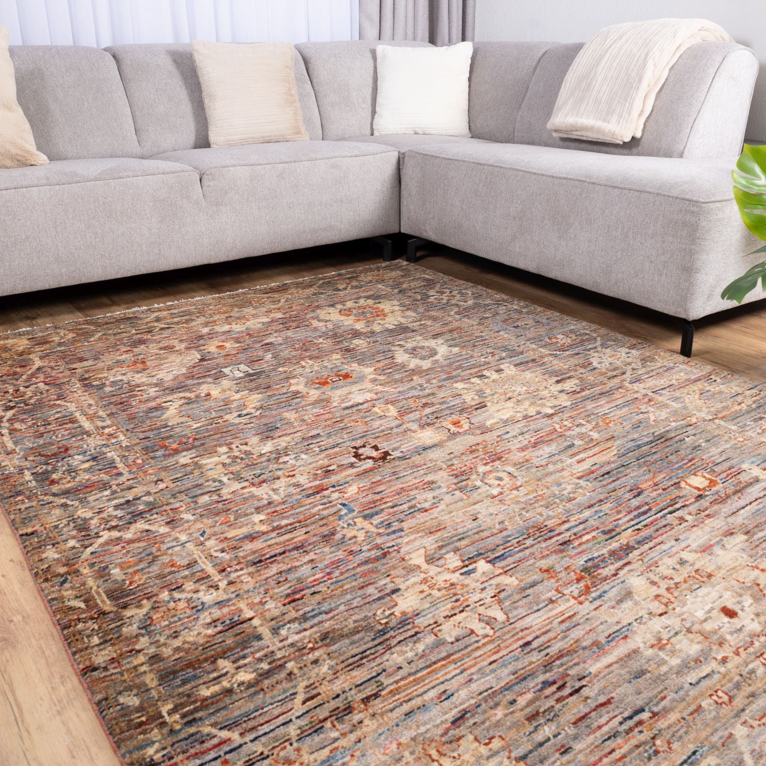 Afghaans Tapijt Laagpolig Handgeknoopt Wollen Vloerkleed - Omid Afghan Wool Luxury 169x233 - Omid Carpets