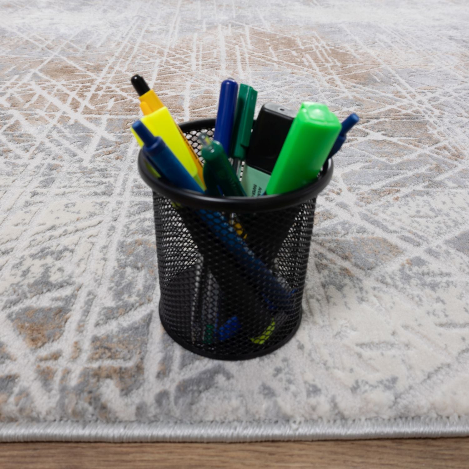 Grijs Tapijt Laagpolig Vloerkleed Omid Abstract Luxury - Omid Carpets