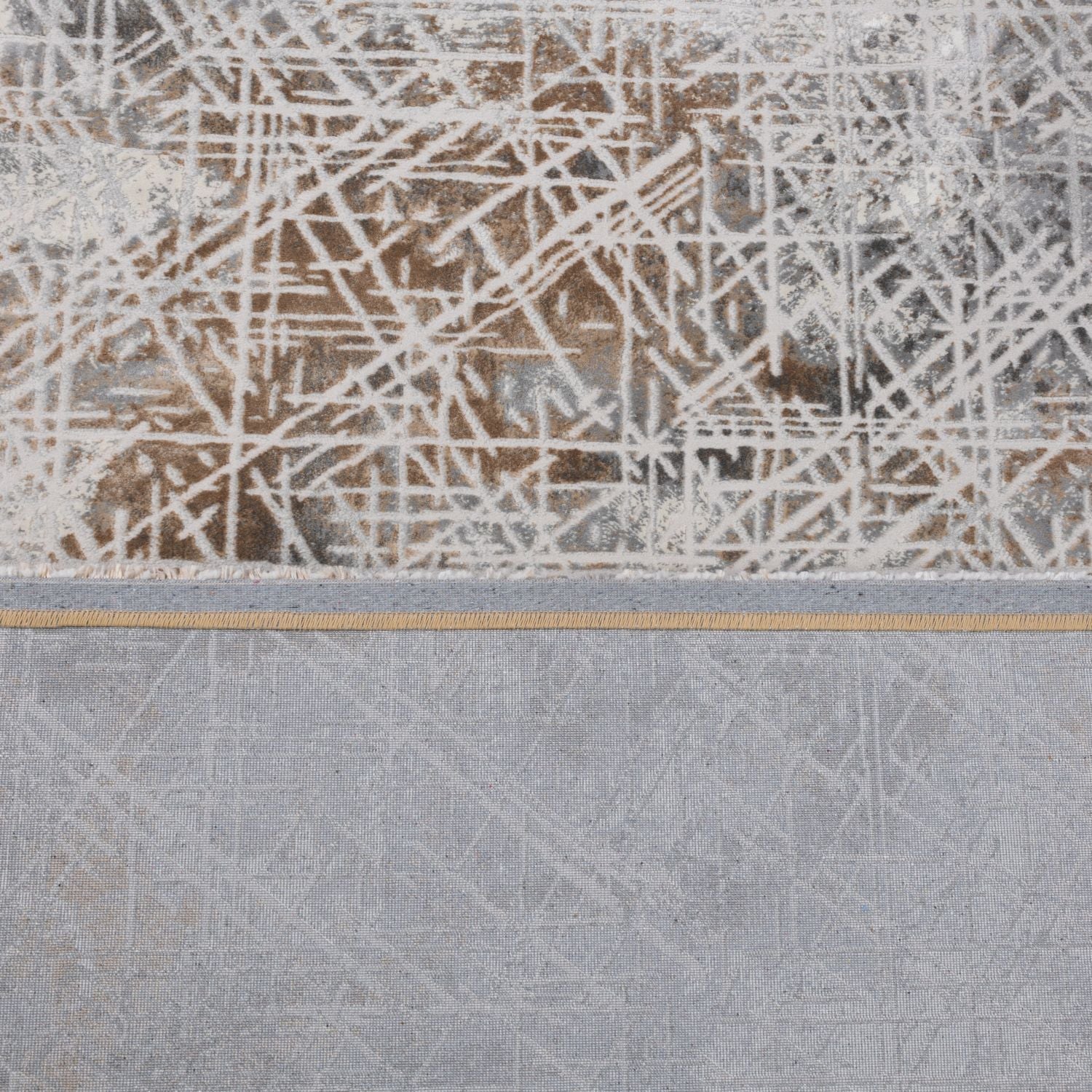 Grijs Tapijt Laagpolig Vloerkleed Omid Abstract Luxury - Omid Carpets