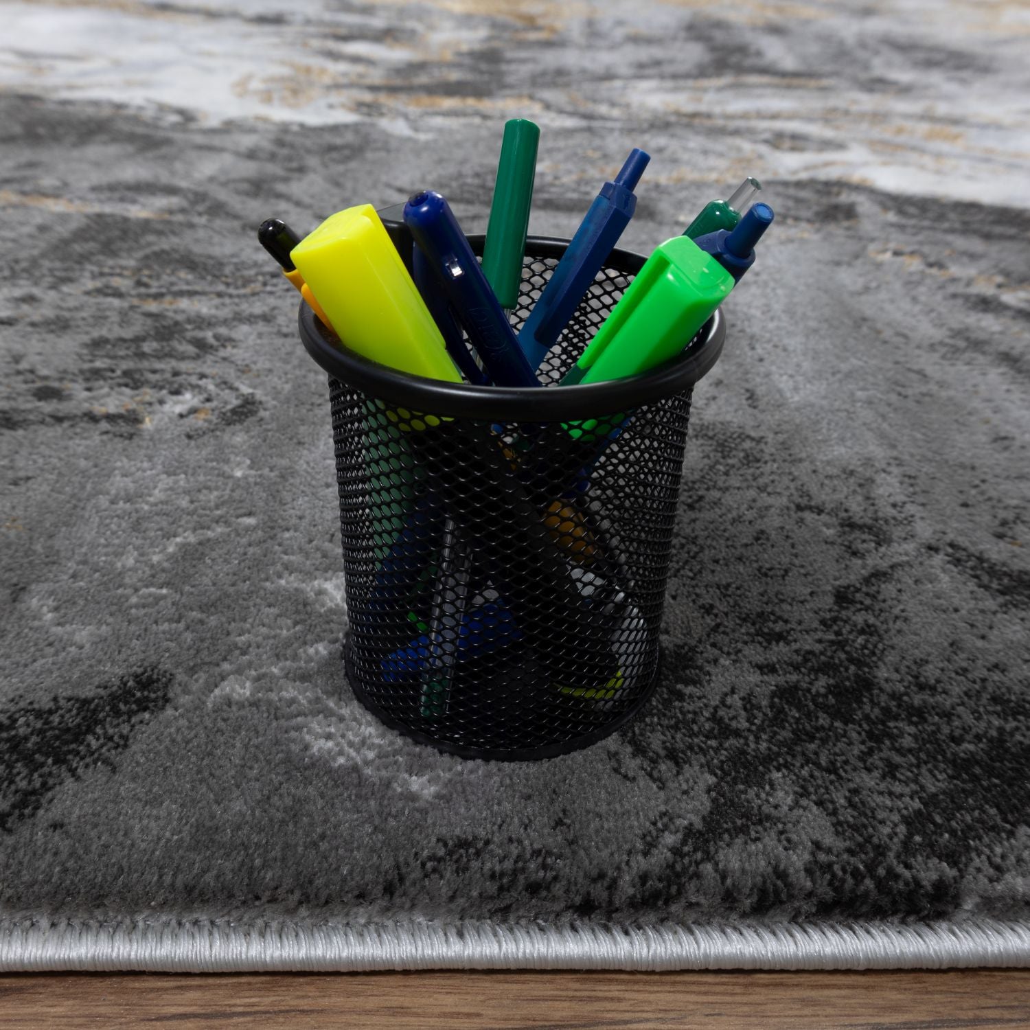 Grijs Tapijt Laagpolig Vloerkleed Omid Abstract Luxury - Omid Carpets