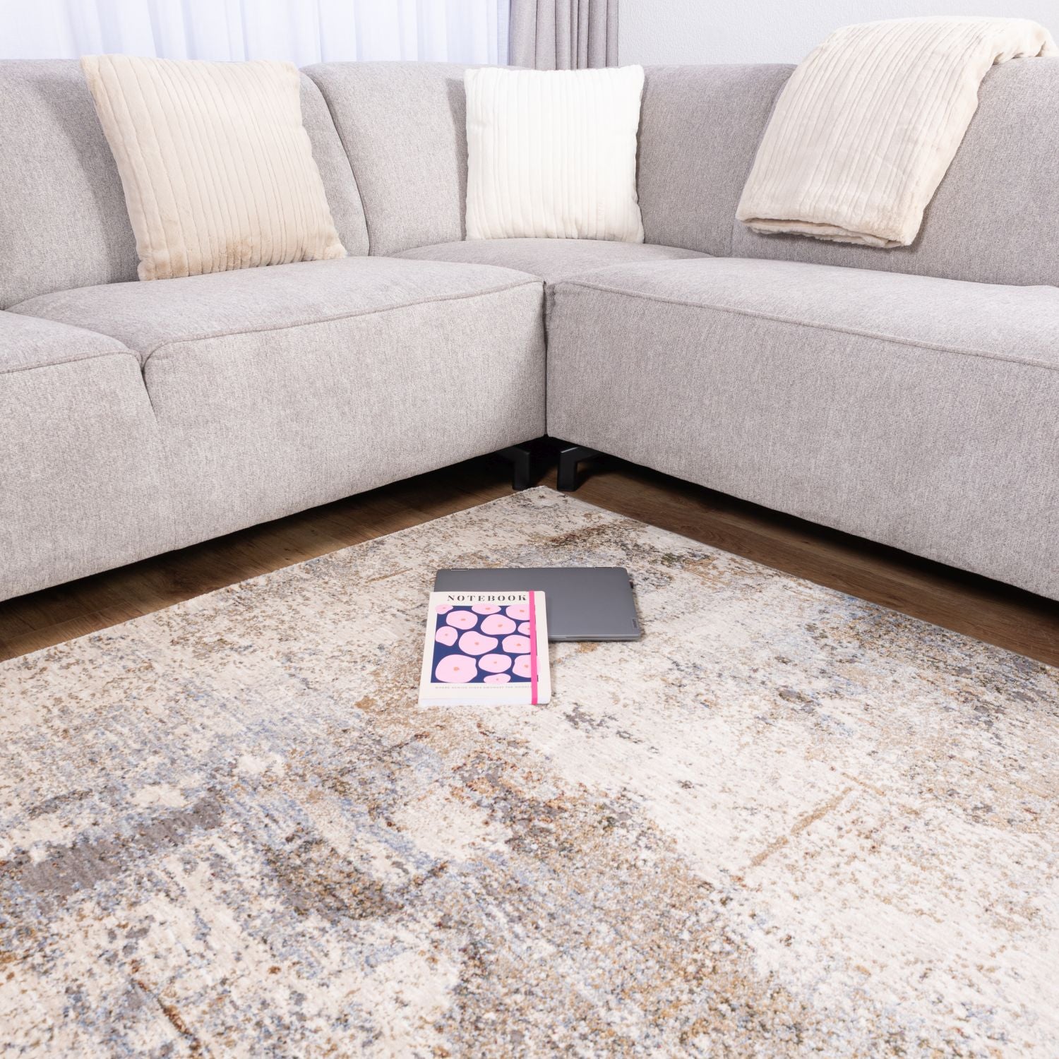 Kleurrijk Tapijt Laagpolig Vloerkleed Omid Art - Omid Carpets