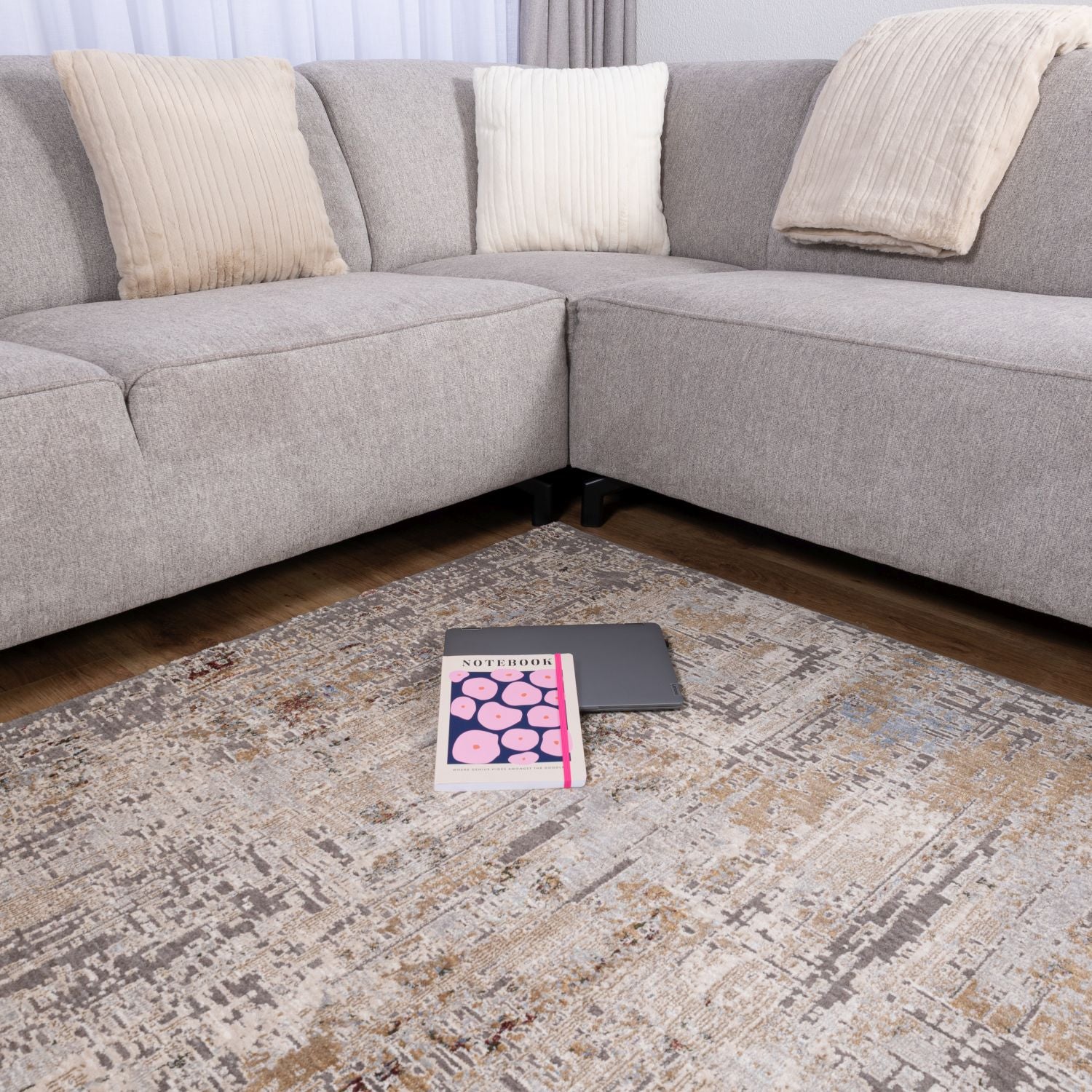 Kleurrijk Tapijt Laagpolig Vloerkleed Omid Art - Omid Carpets