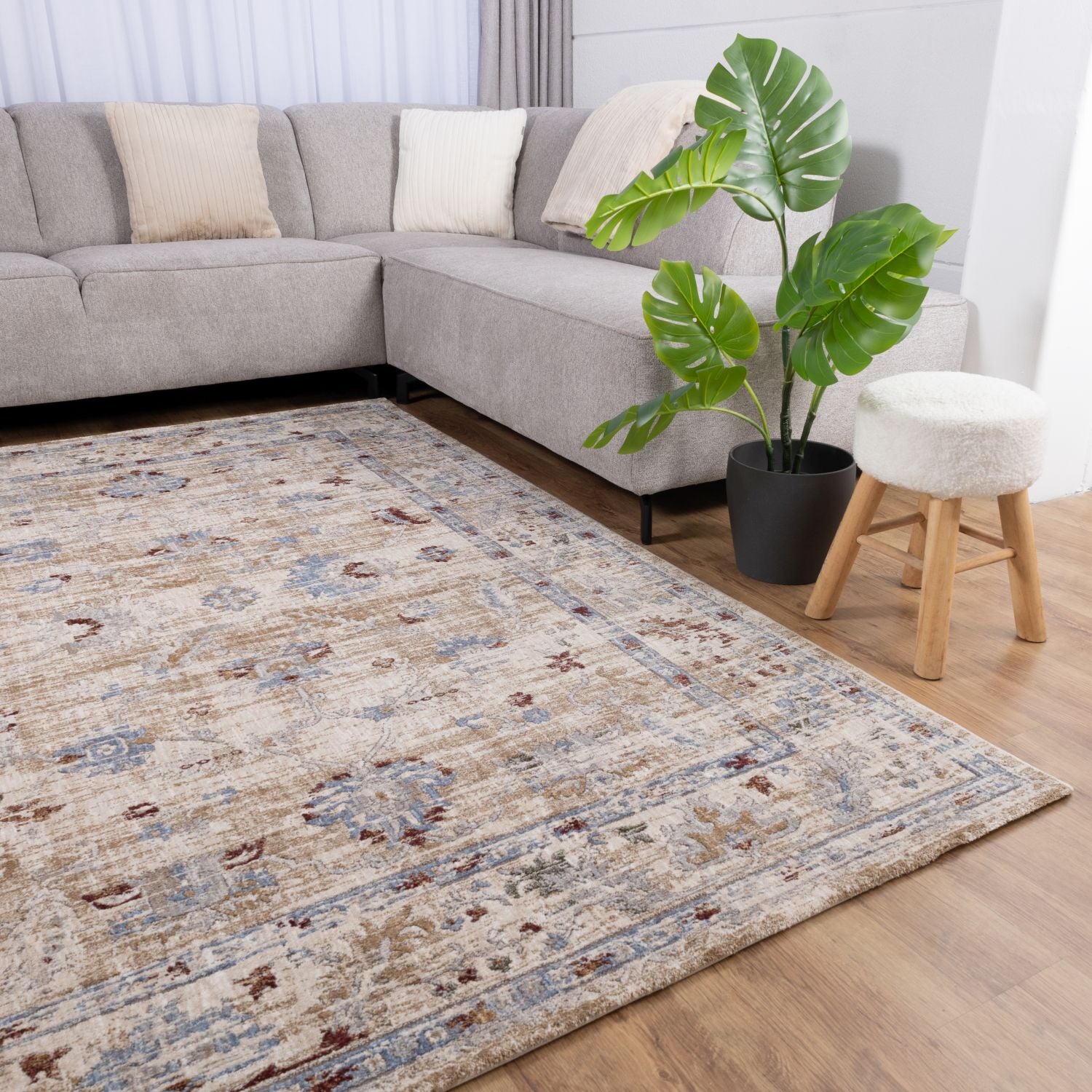 Kleurrijk Tapijt Laagpolig Vloerkleed Omid Art - Omid Carpets