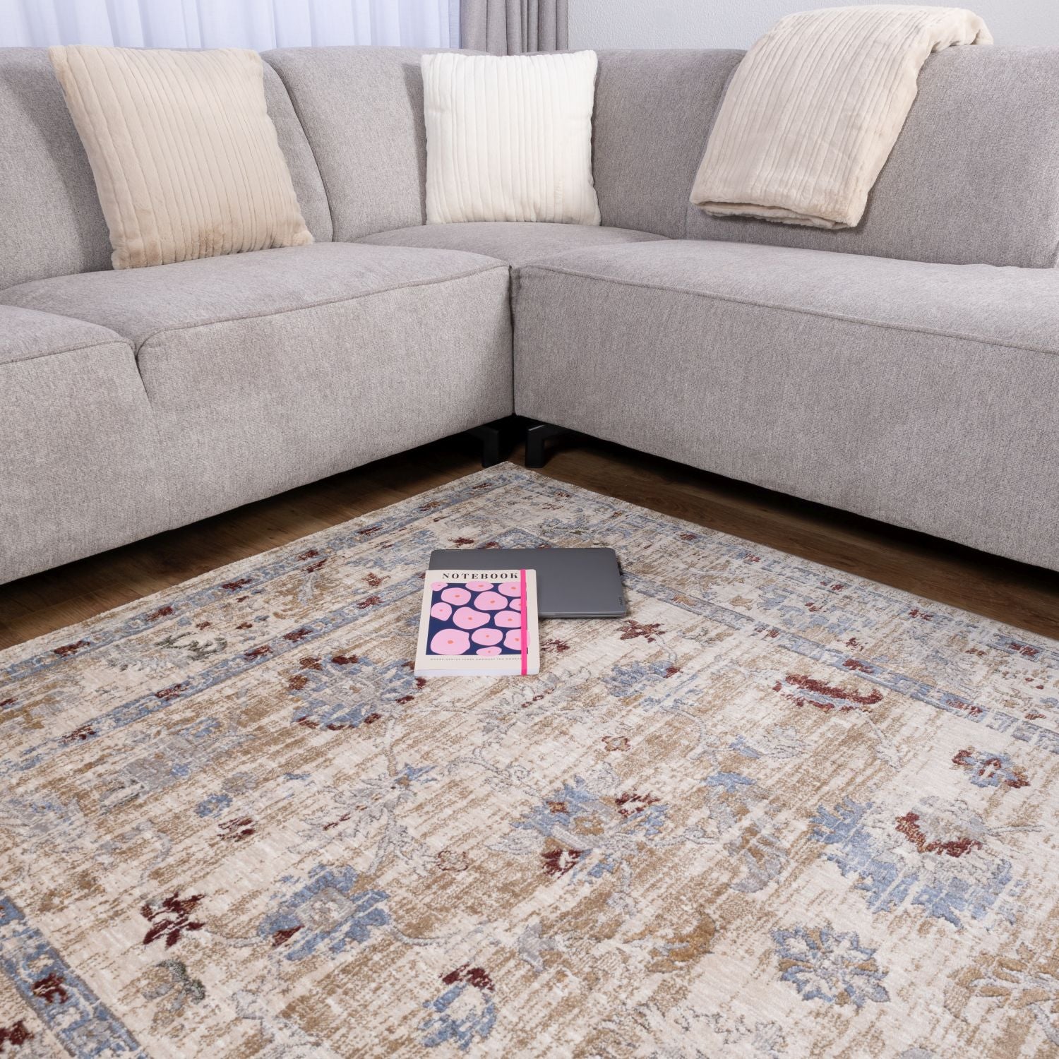 Kleurrijk Tapijt Laagpolig Vloerkleed Omid Art - Omid Carpets