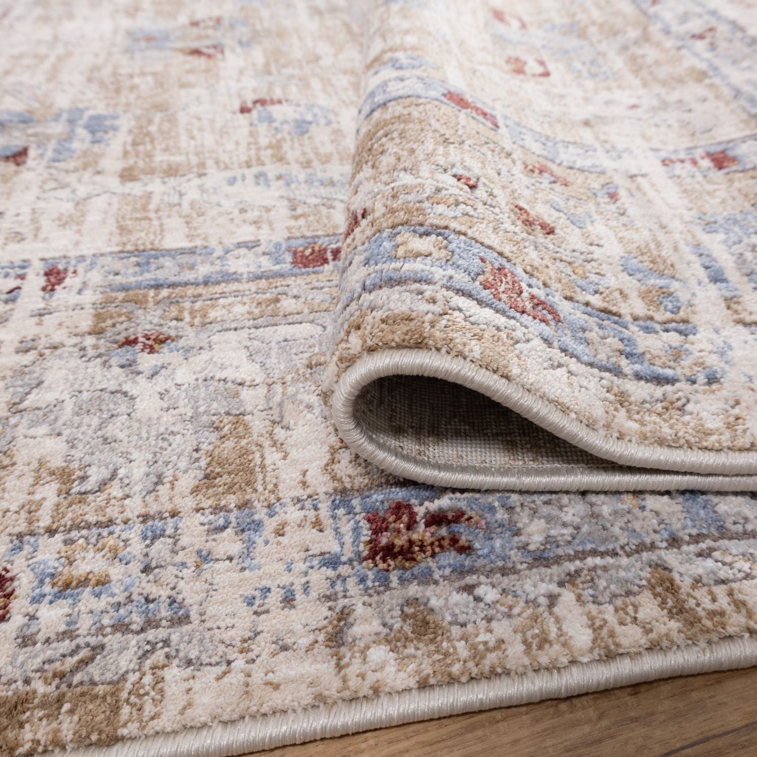 Kleurrijk Tapijt Laagpolig Vloerkleed Omid Art - Omid Carpets