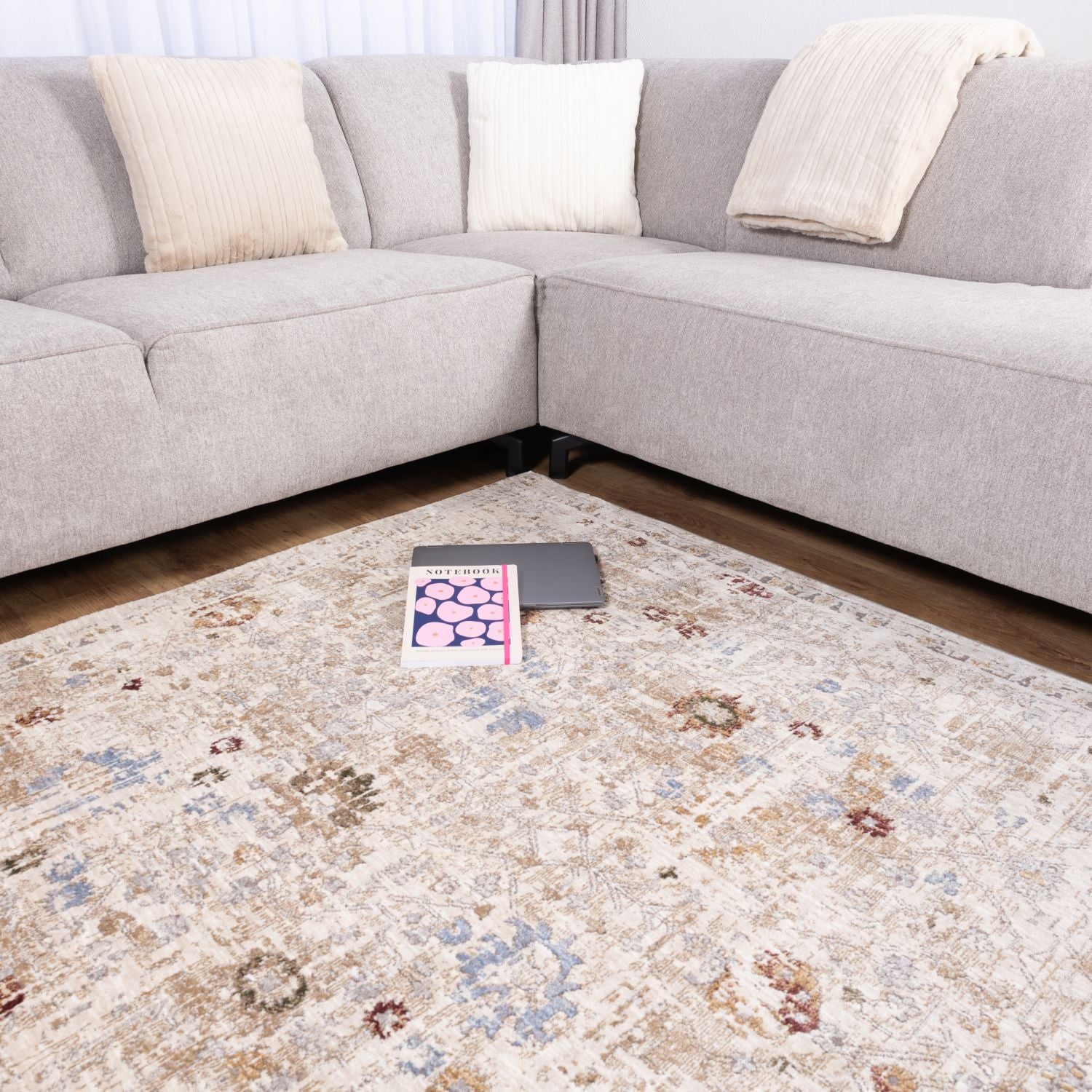 Kleurrijk Tapijt Laagpolig Vloerkleed Omid Art - Omid Carpets