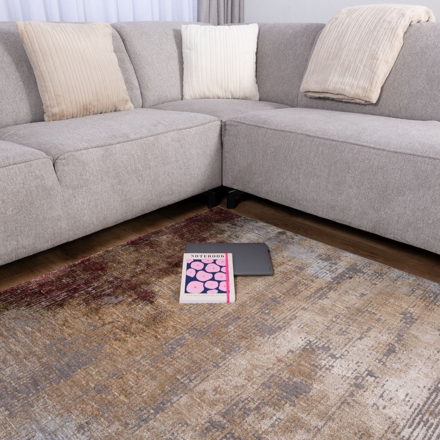 Kleurrijk Tapijt Laagpolig Vloerkleed Omid Art - Omid Carpets