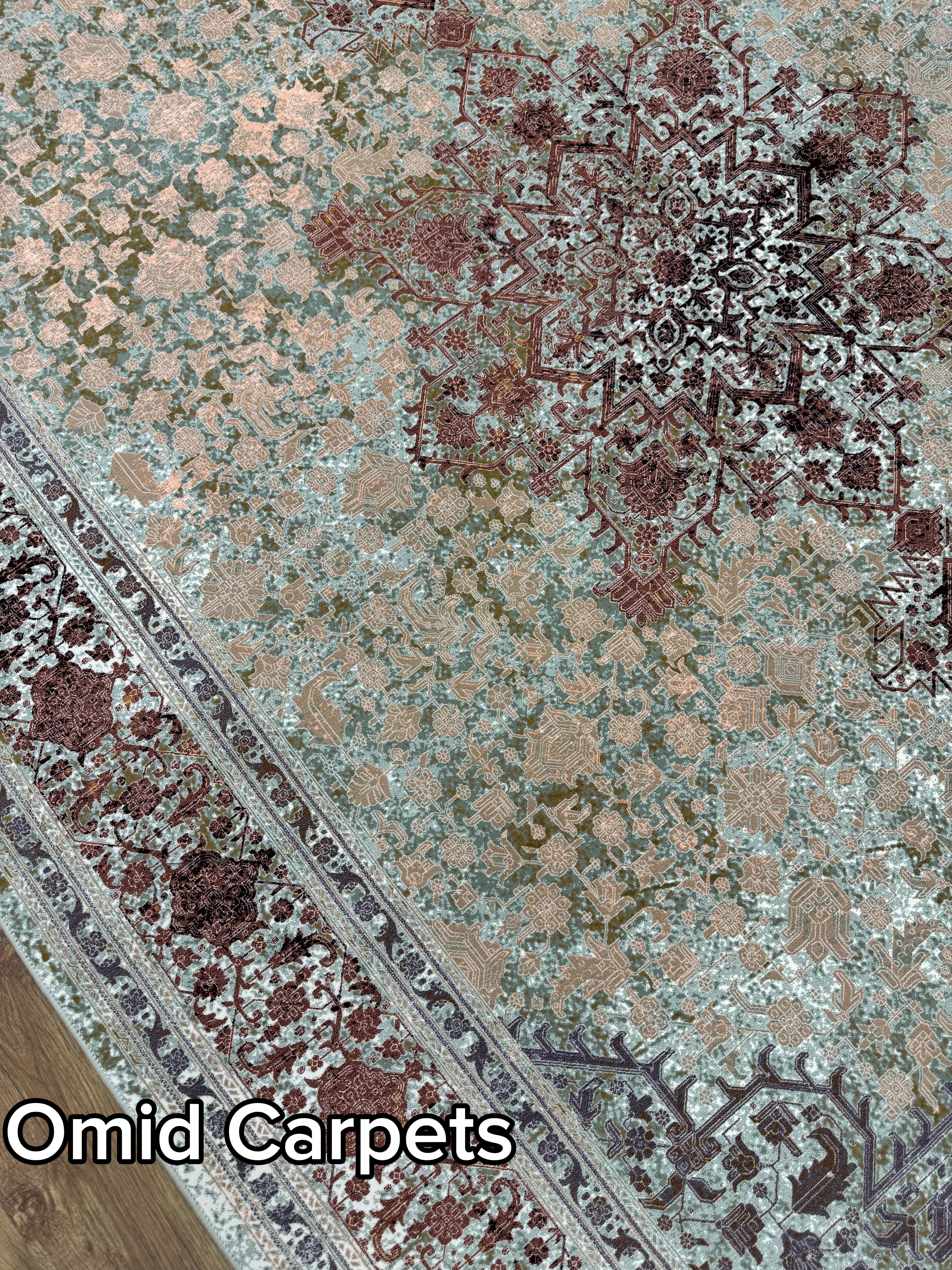 قالین 1200 شانه * Beige Tapijt Laagpolig Klassiek Vloerkleed - Omid Premium Classic Hand Look - 3 Miljoen punten/m² - Omid Carpets