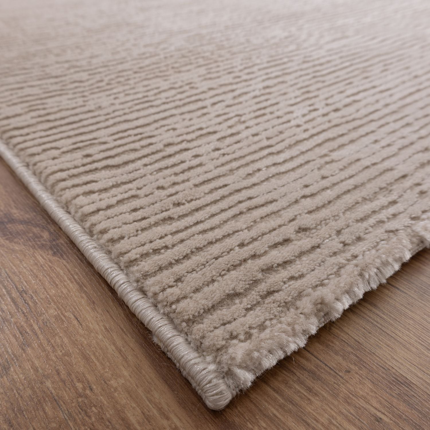 Beige Tapijt Laagpolig Vloerkleed Omid MonoLux - Omid Carpets