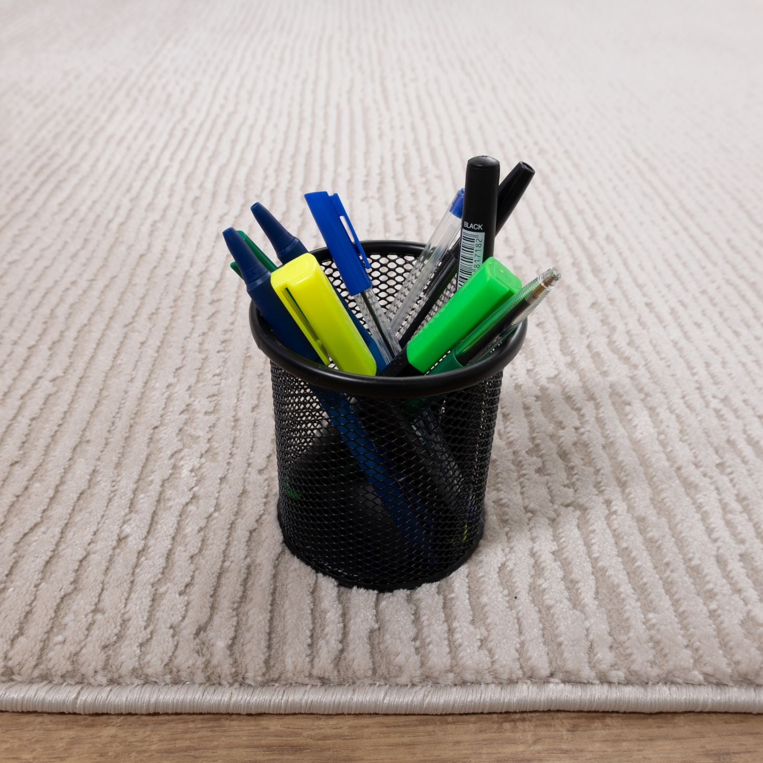 Beige Tapijt Laagpolig Vloerkleed Omid MonoLux - Omid Carpets