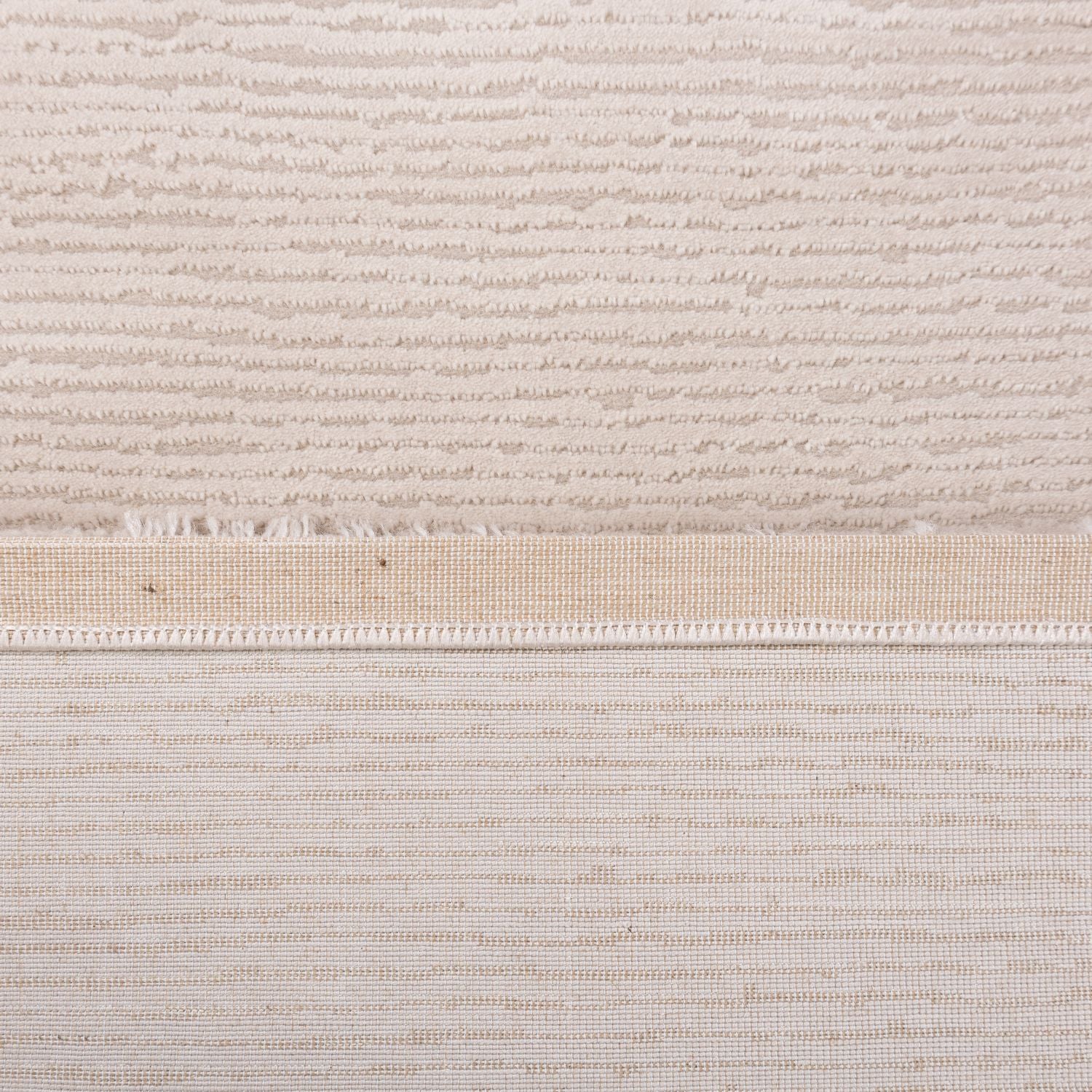 Beige Tapijt Laagpolig Vloerkleed Omid MonoLux - Omid Carpets