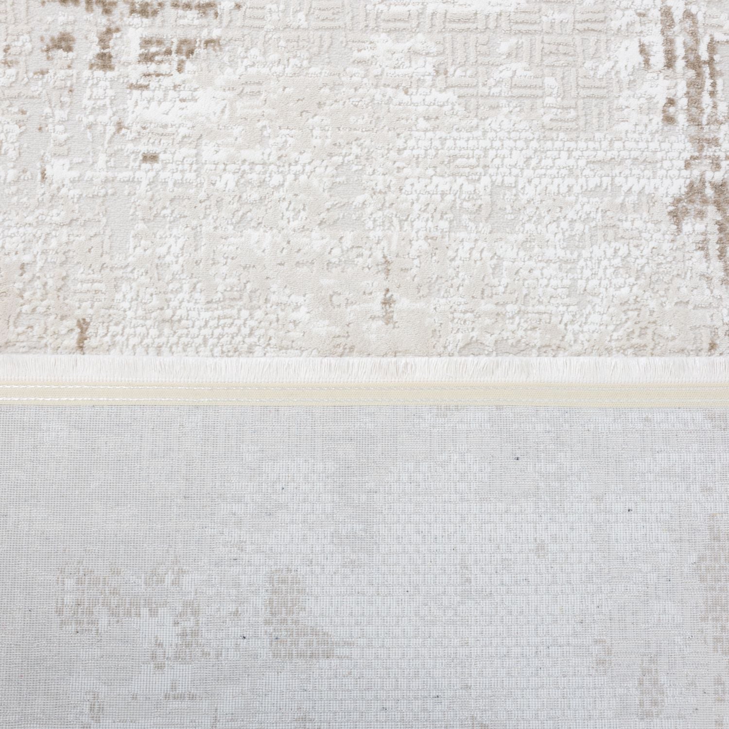 Crème Tapijt Laagpolig Vloerkleed Omid Soft Lux