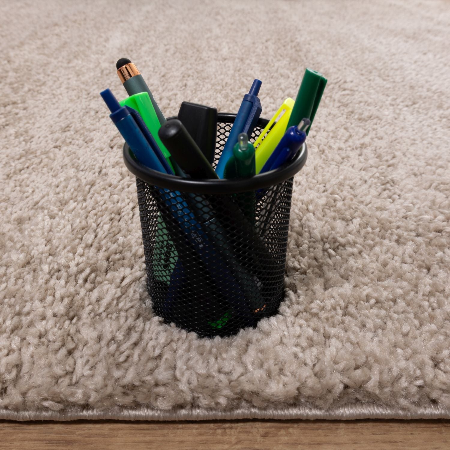 Beige Tapijt Hoogpolig Vloerkleed Omid Berber Luxe Shaggy - Omid Carpets