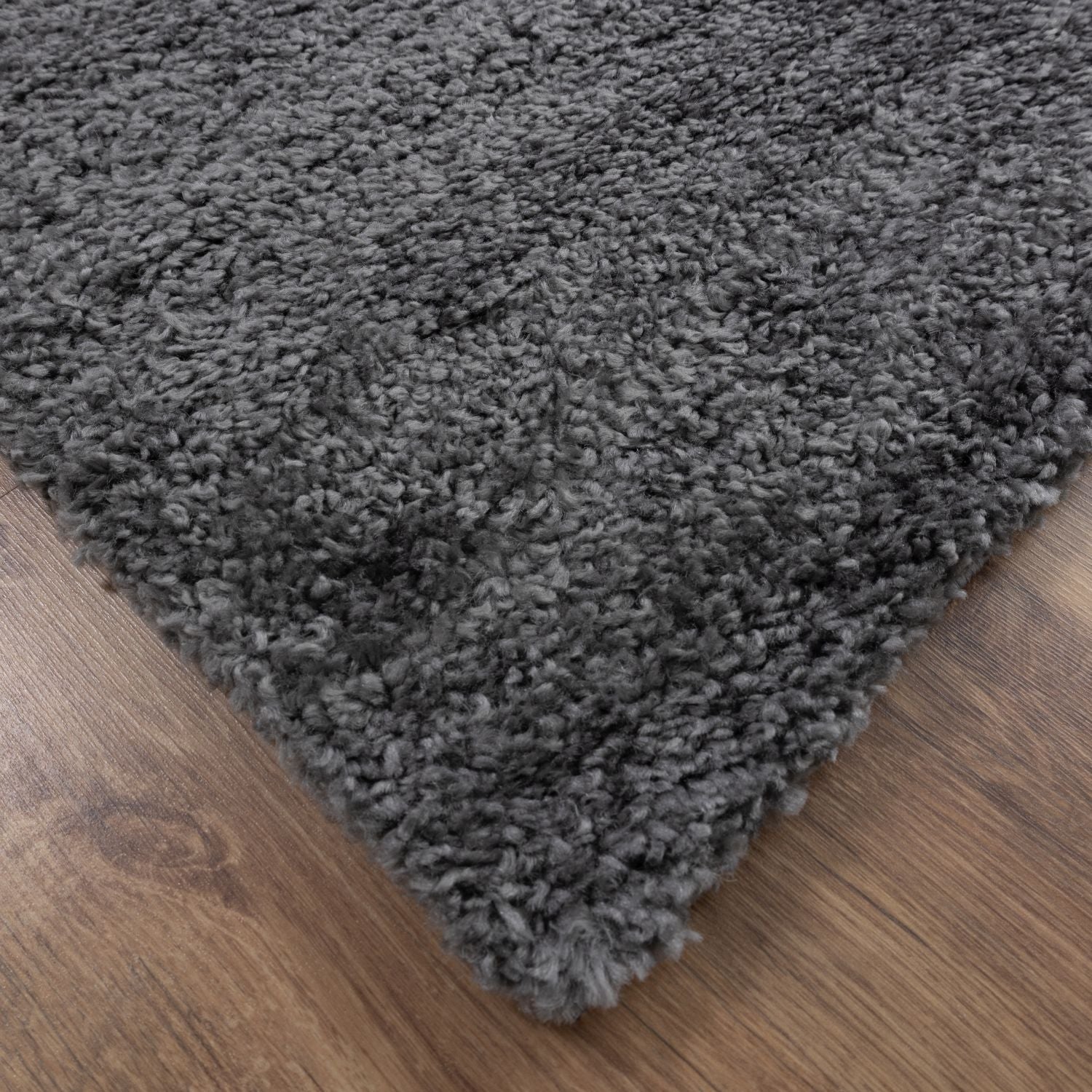 Donkergrijs Tapijt Hoogpolig Vloerkleed Omid Berber Luxe Shaggy - Omid Carpets
