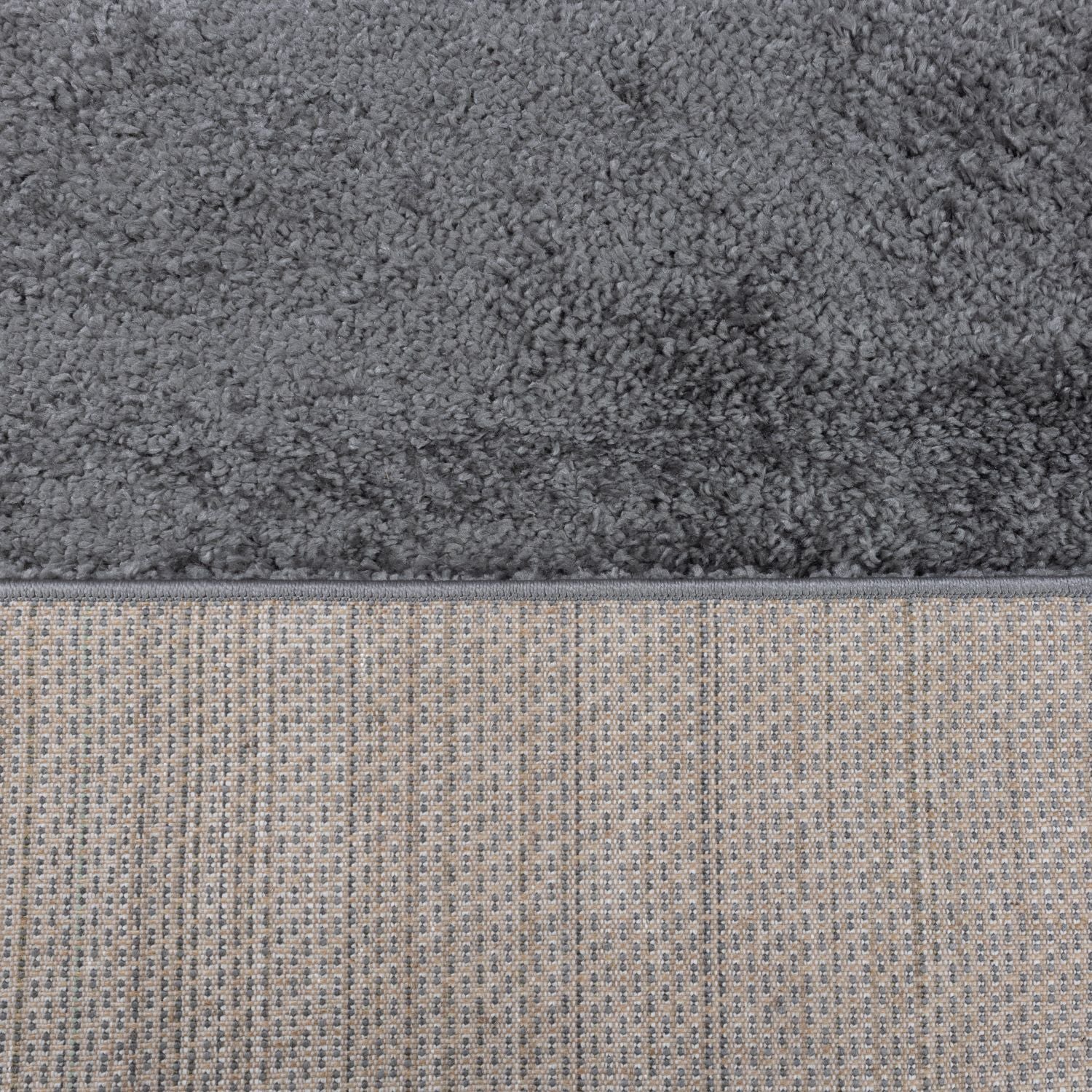 Donkergrijs Tapijt Hoogpolig Vloerkleed Omid Berber Luxe Shaggy - Omid Carpets