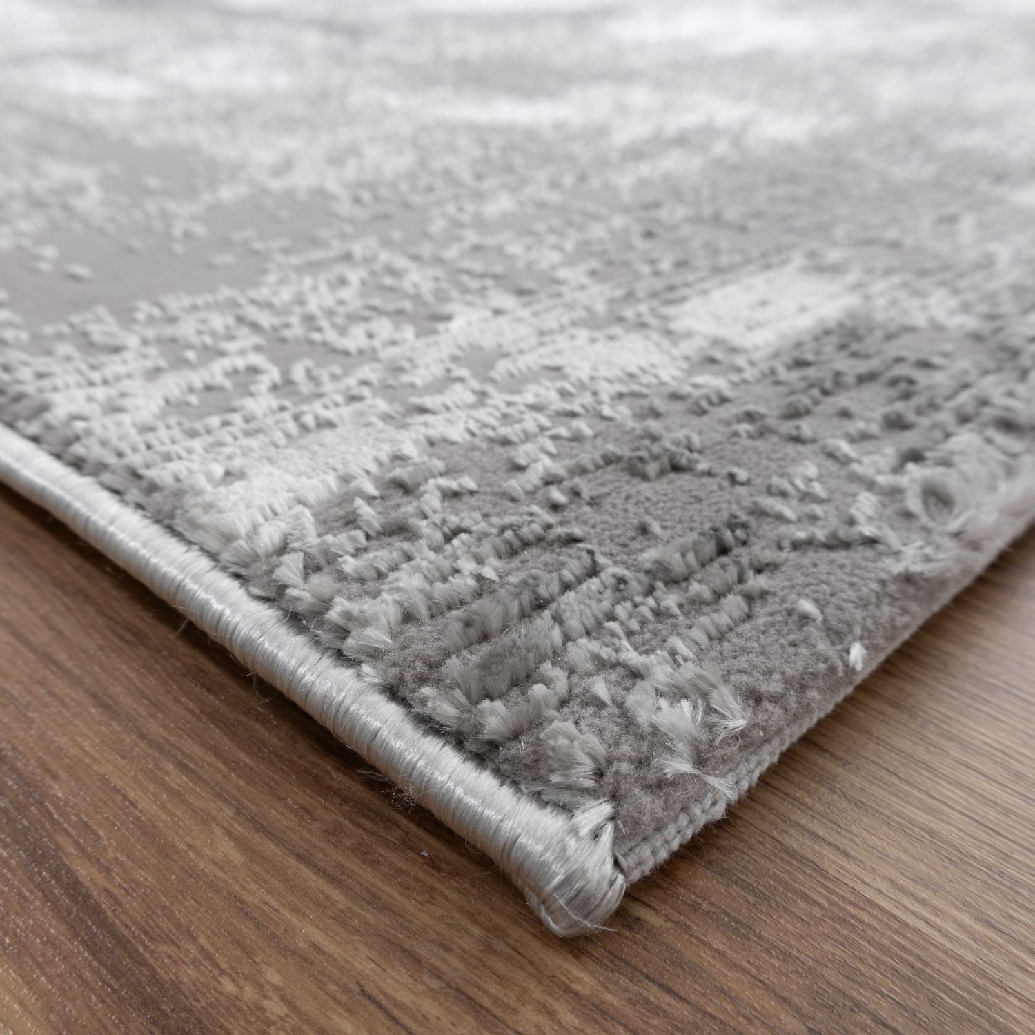 Grijs Tapijt Laagpolig Vloerkleed Omid Marble Lux