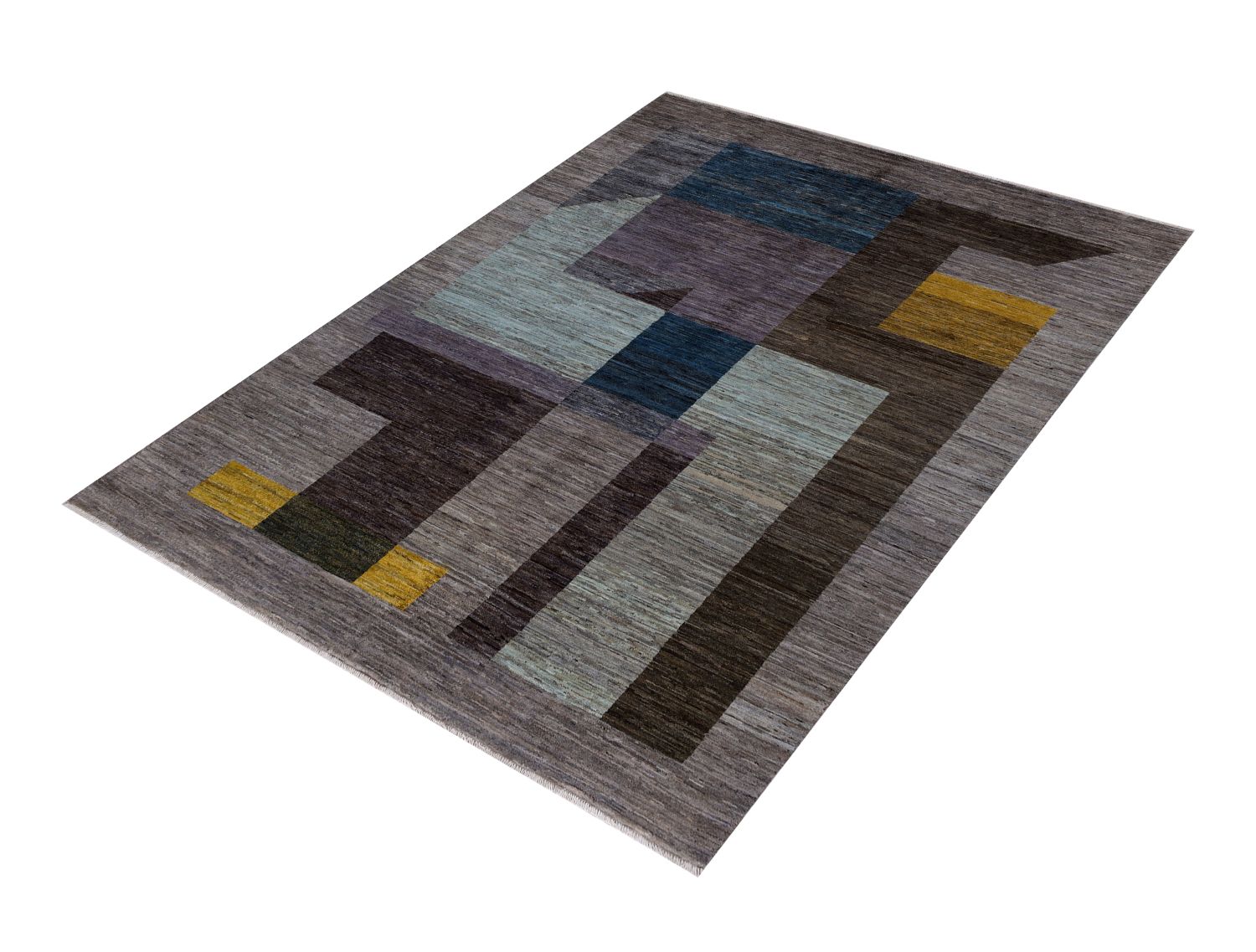 Afghaans Tapijt Laagpolig Handgeknoopt Wollen Vloerkleed - Omid Afghan Wool Luxury 238x171