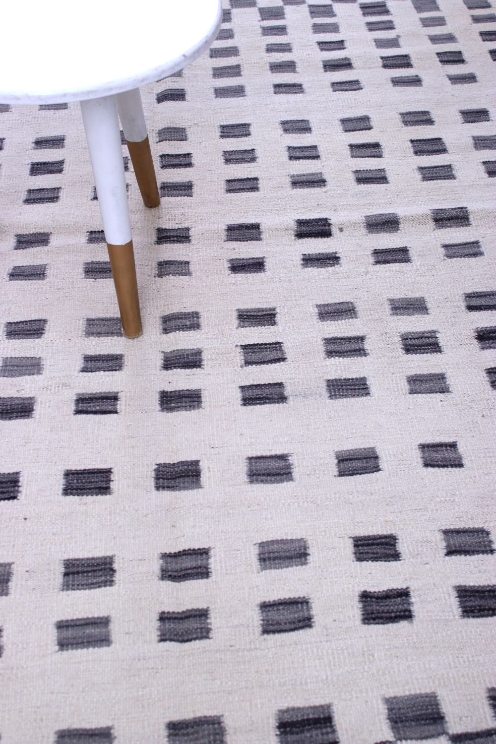 Crème Tapijt Laagpolig Handgeweven Wollen Vloerkleed - Omid Afghan Modern Kelim 220x168