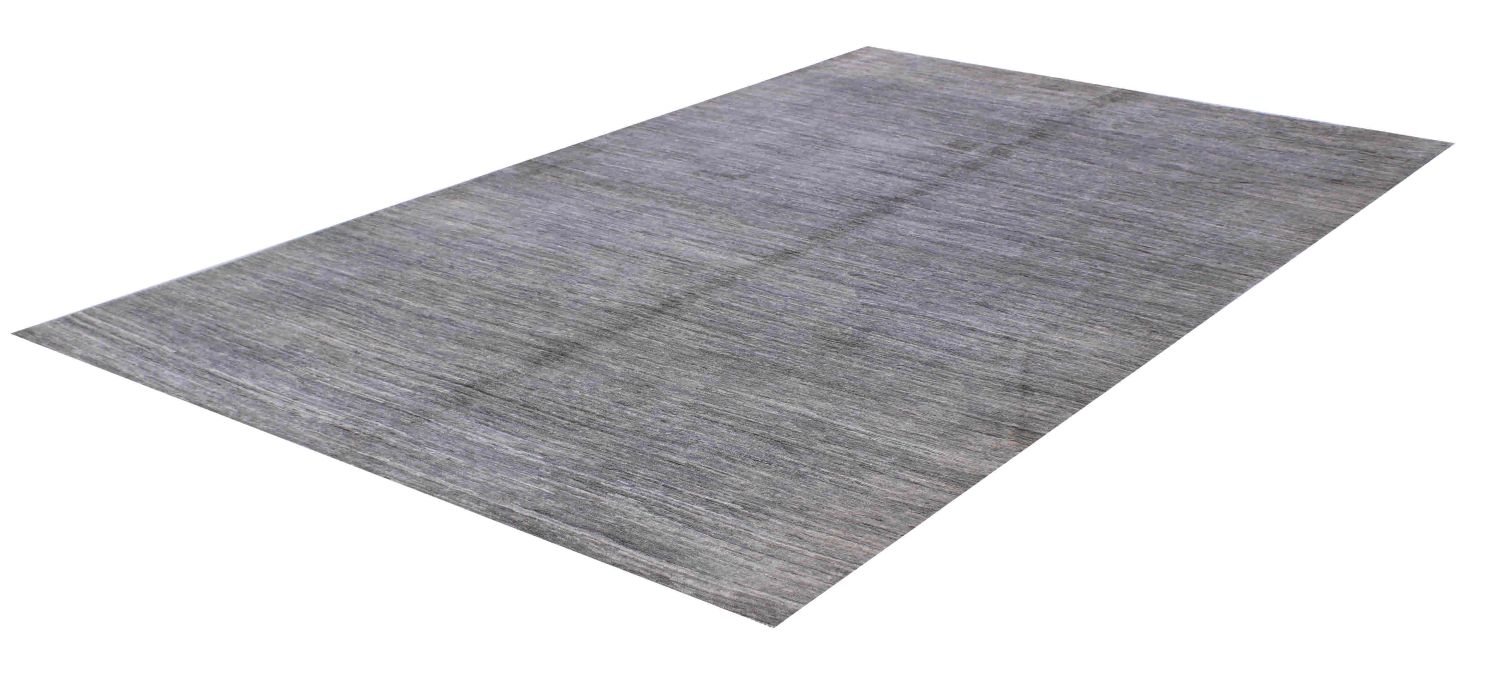 Grijs Tapijt Laagpolig Handgeknoopt Wollen Vloerkleed - Omid Afghan Wool Luxury 241x158